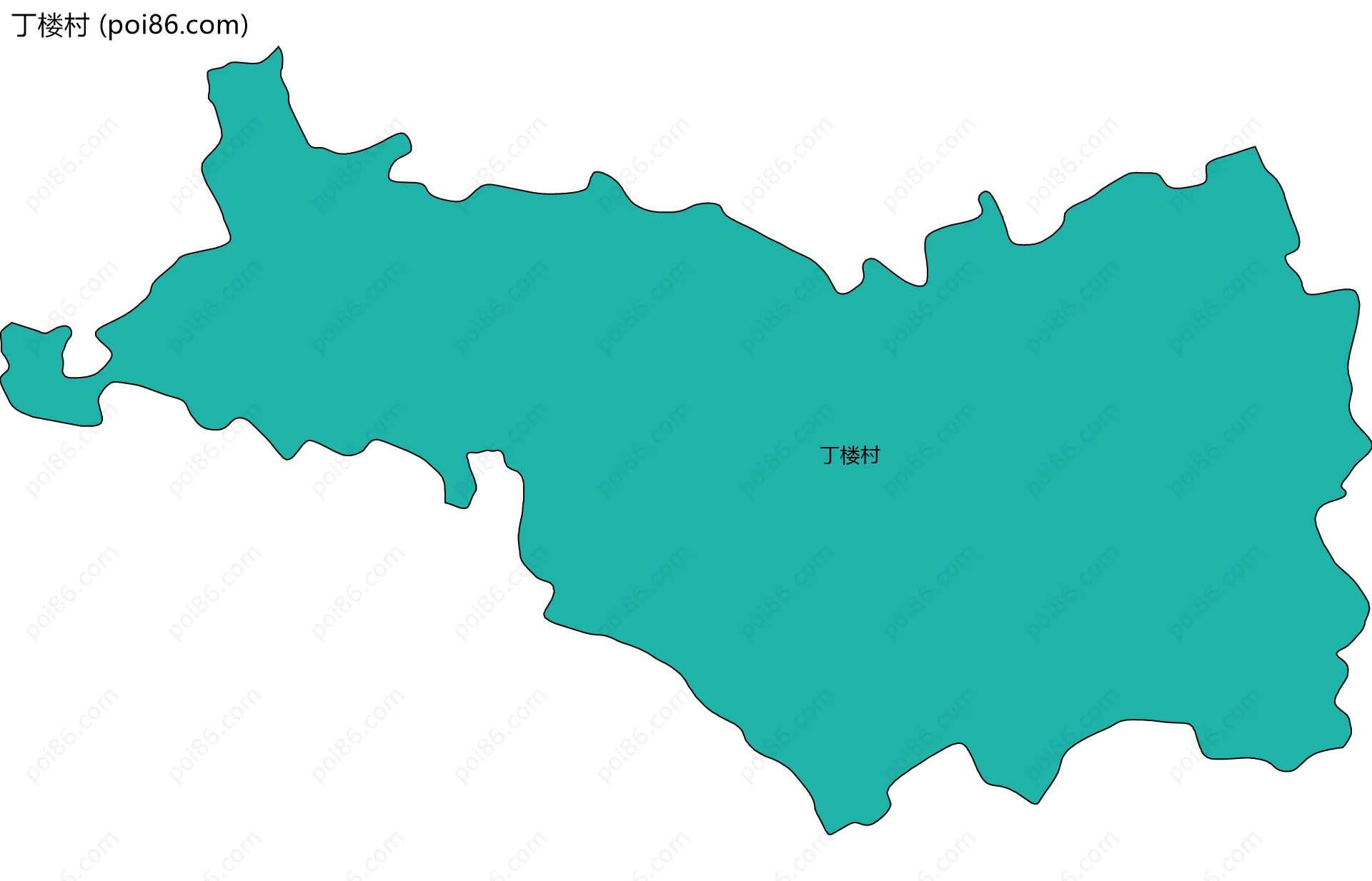 丁楼村边界地图