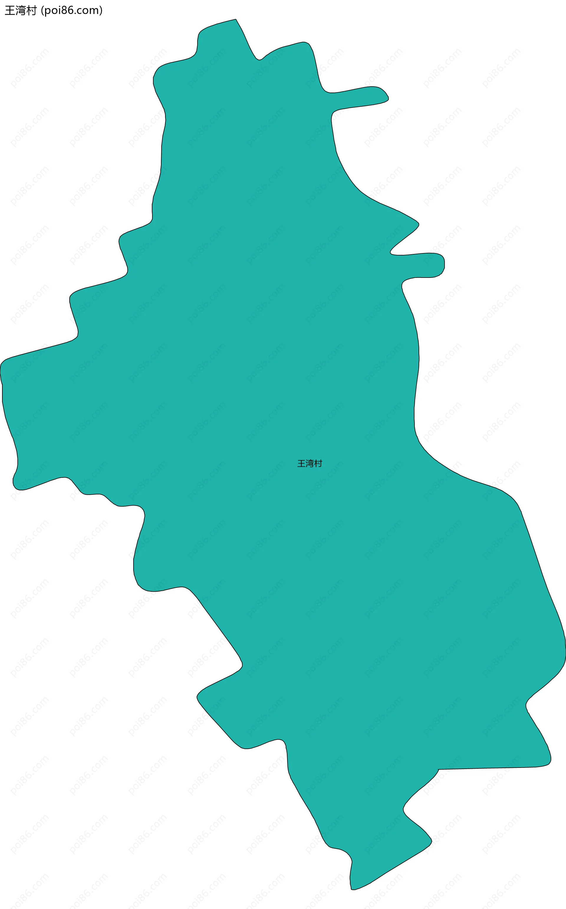 王湾村边界地图