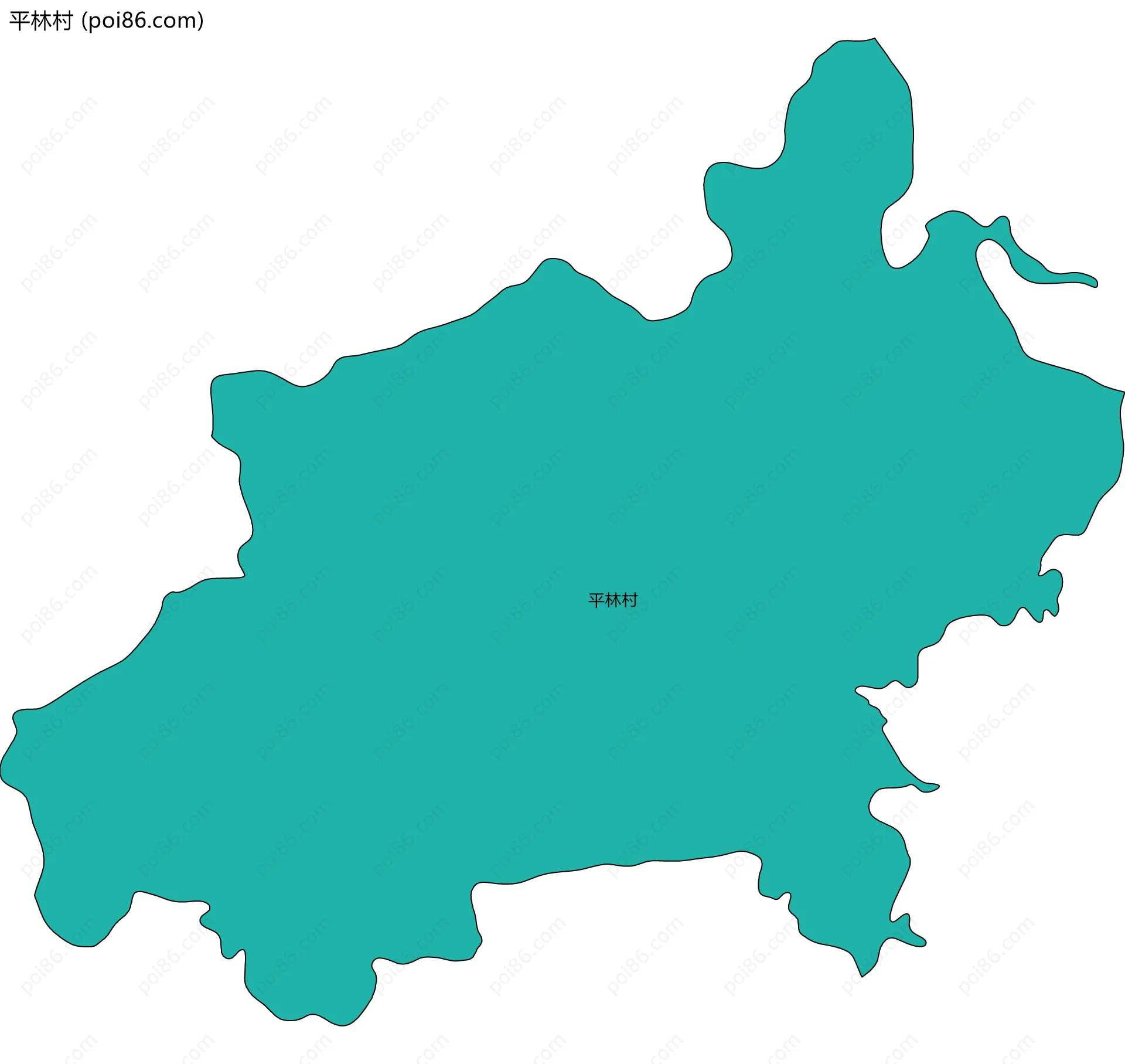 平林村边界地图