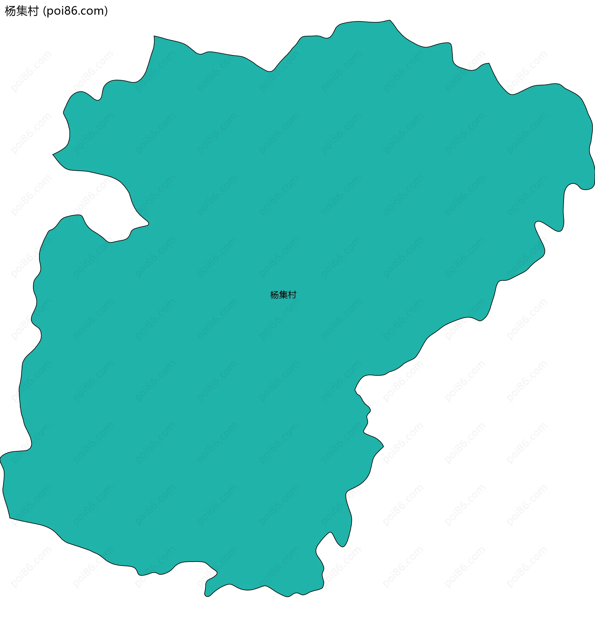 杨集村边界地图