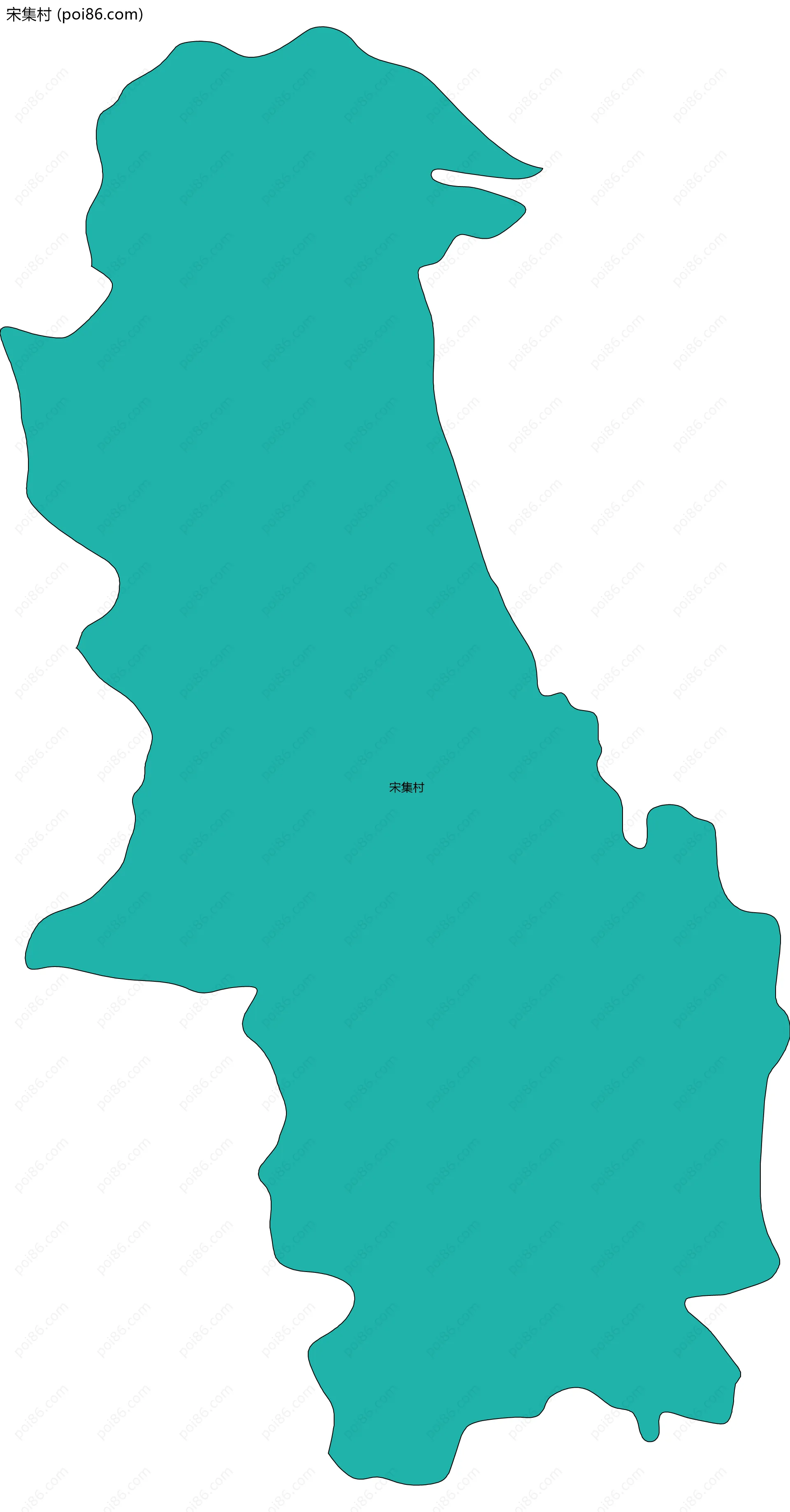 宋集村边界地图