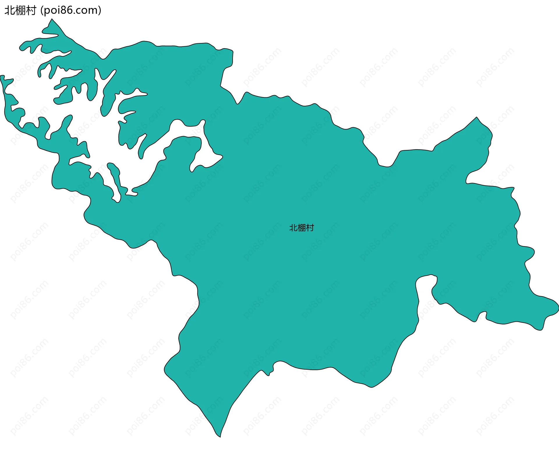 北棚村边界地图