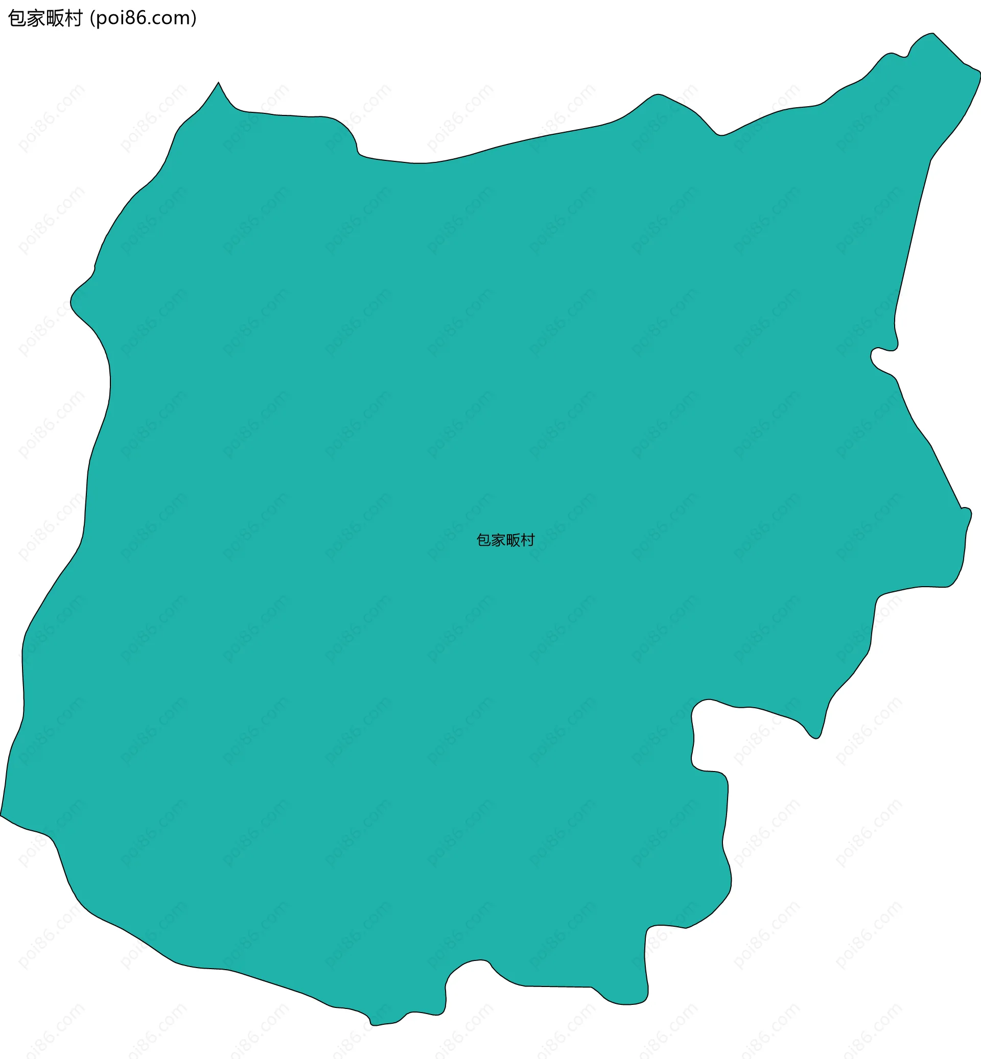 包家畈村边界地图