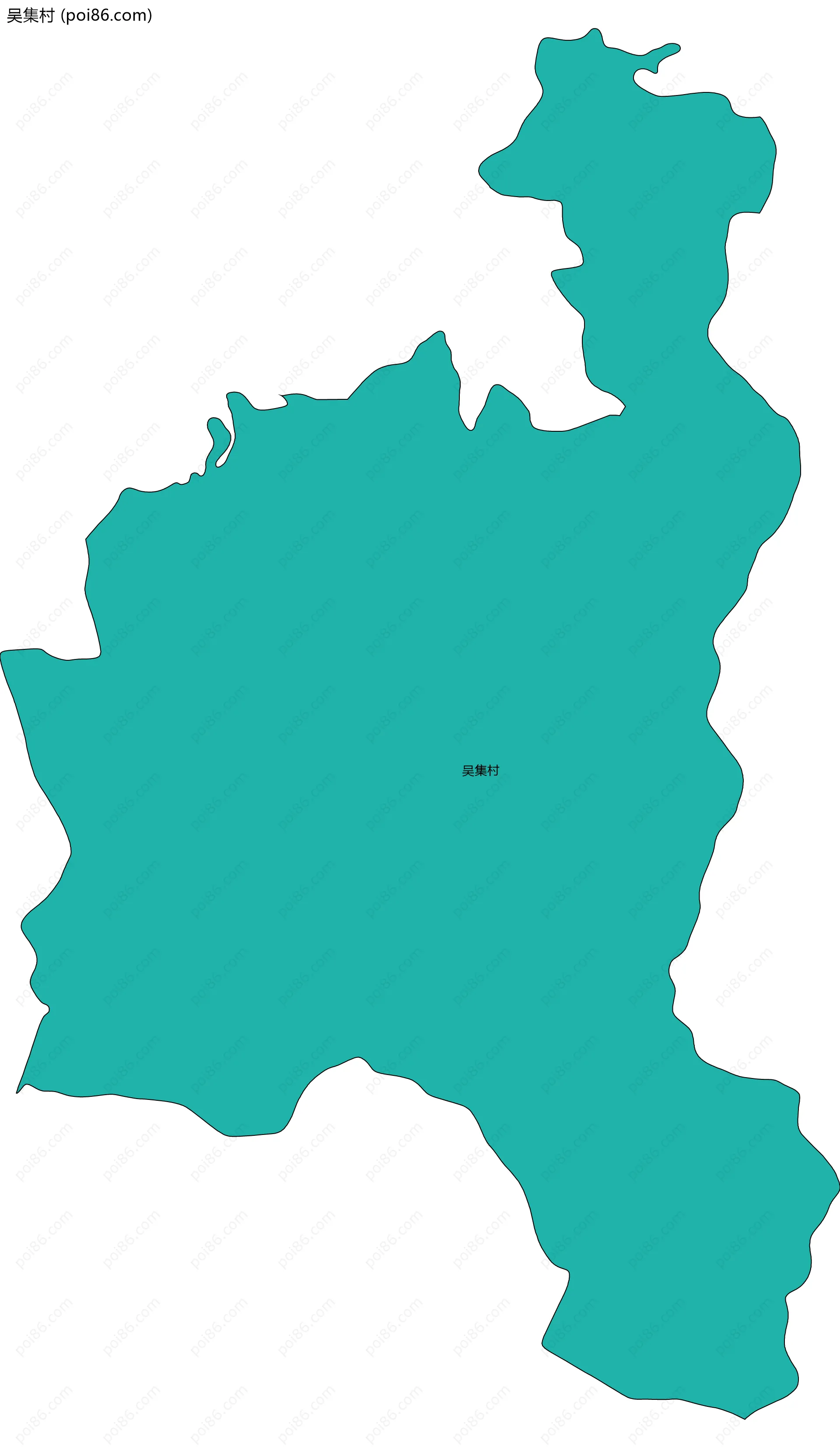 吴集村边界地图
