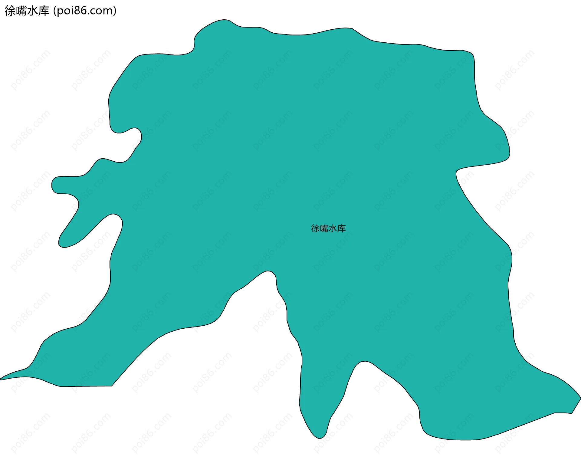 徐嘴水库边界地图