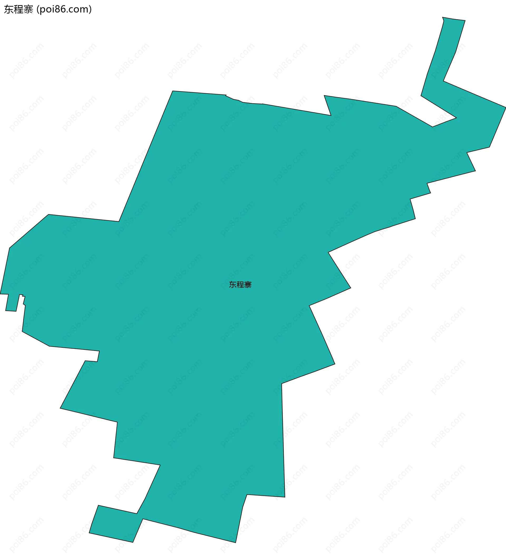 东程寨边界地图