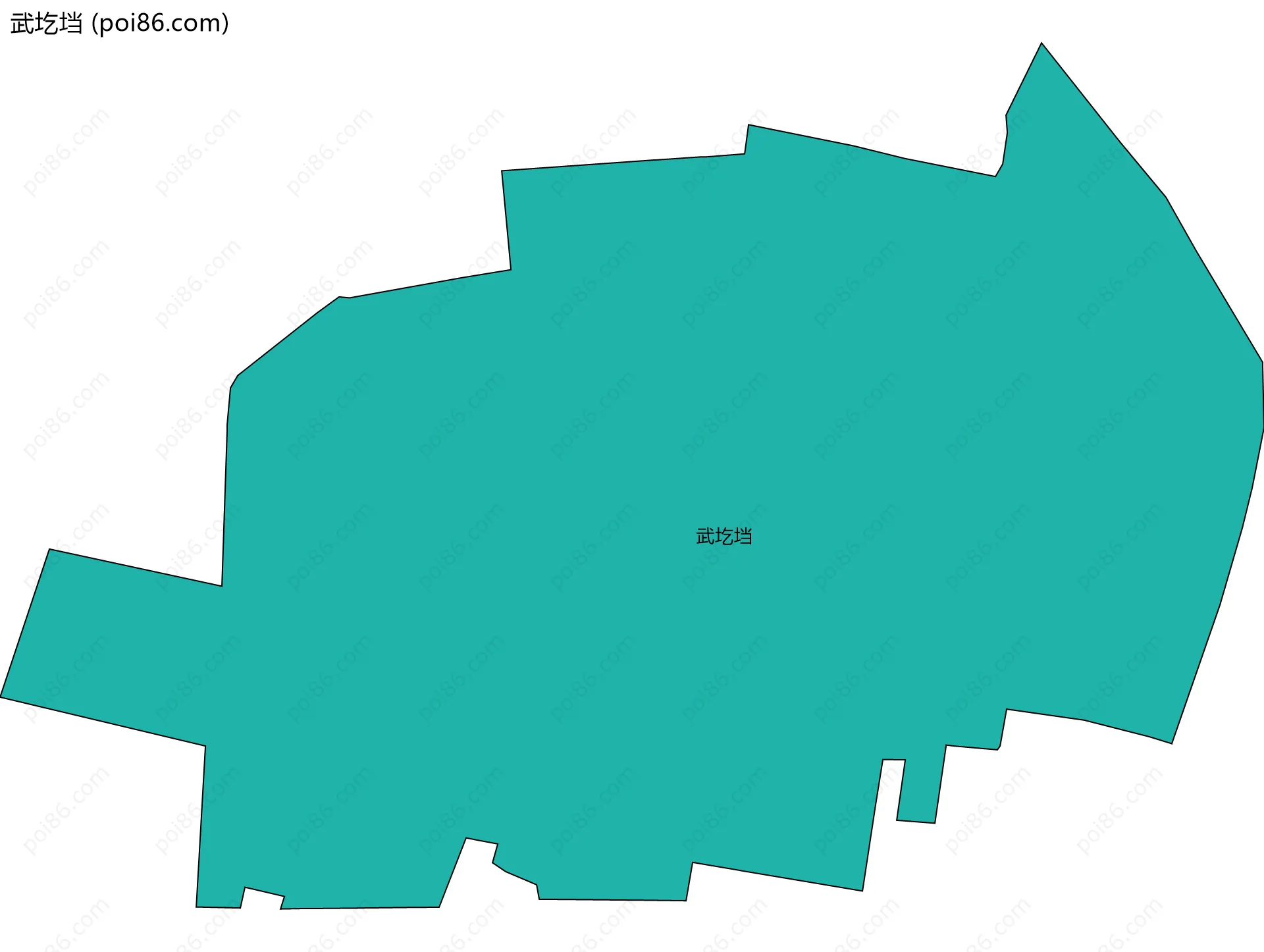 武圪垱边界地图
