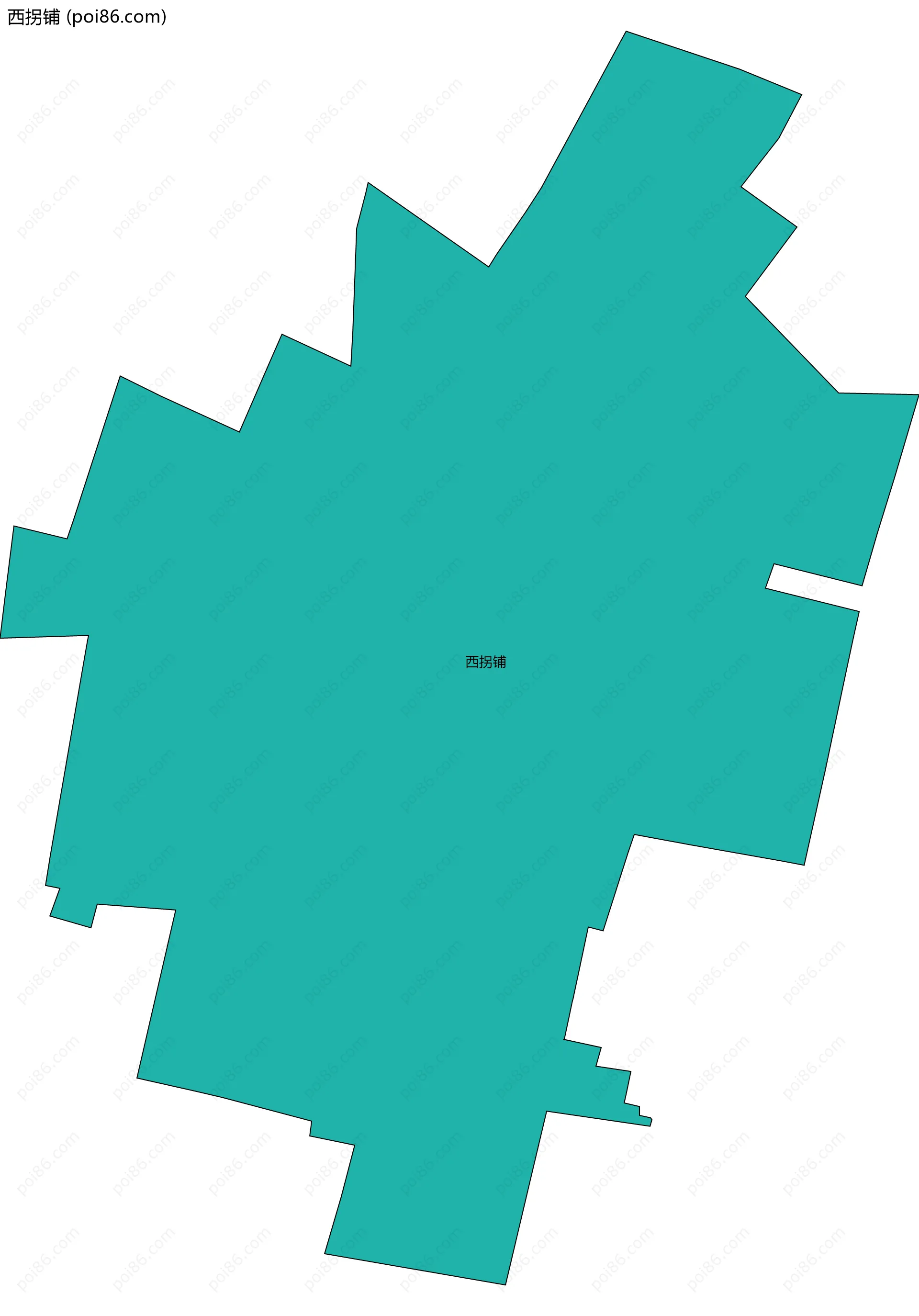 西拐铺边界地图