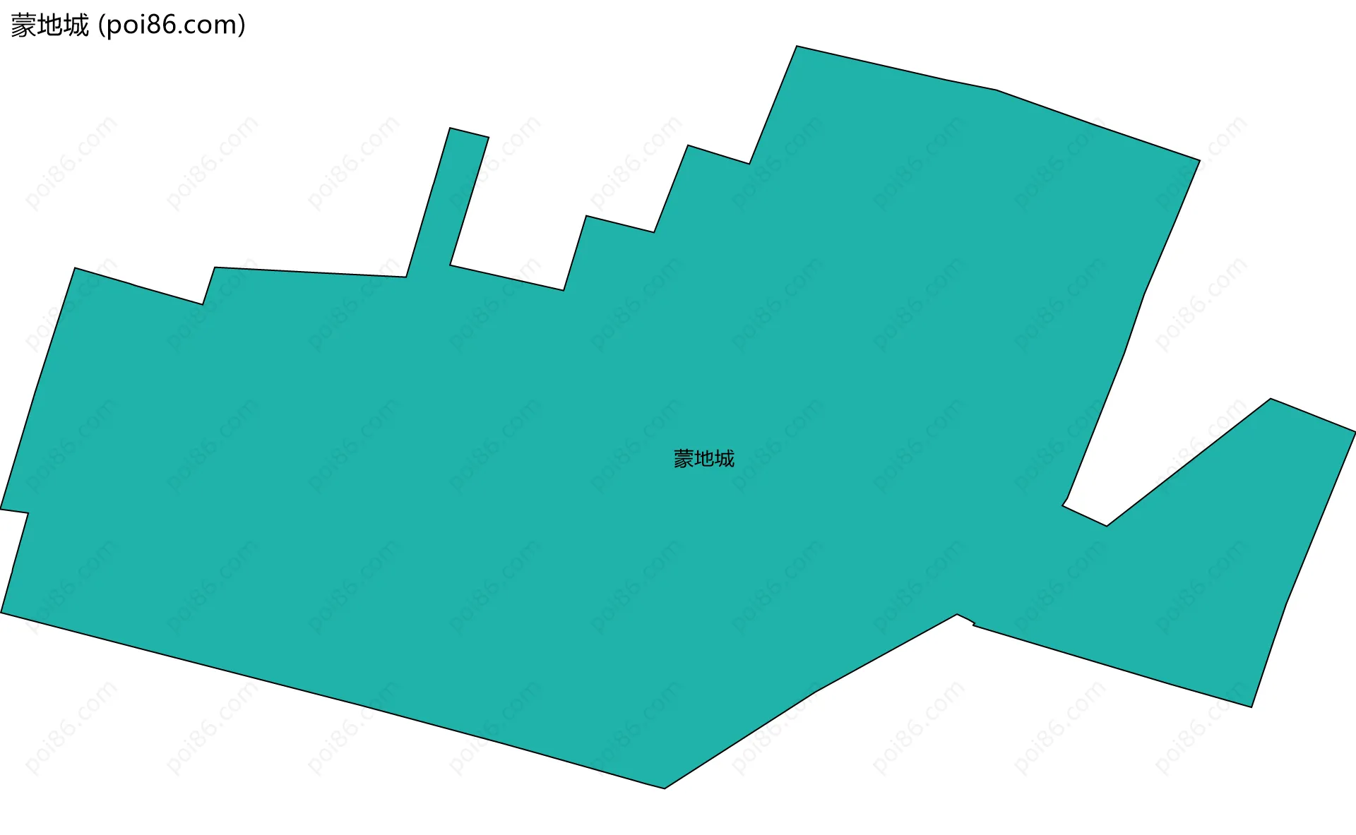 蒙地城边界地图