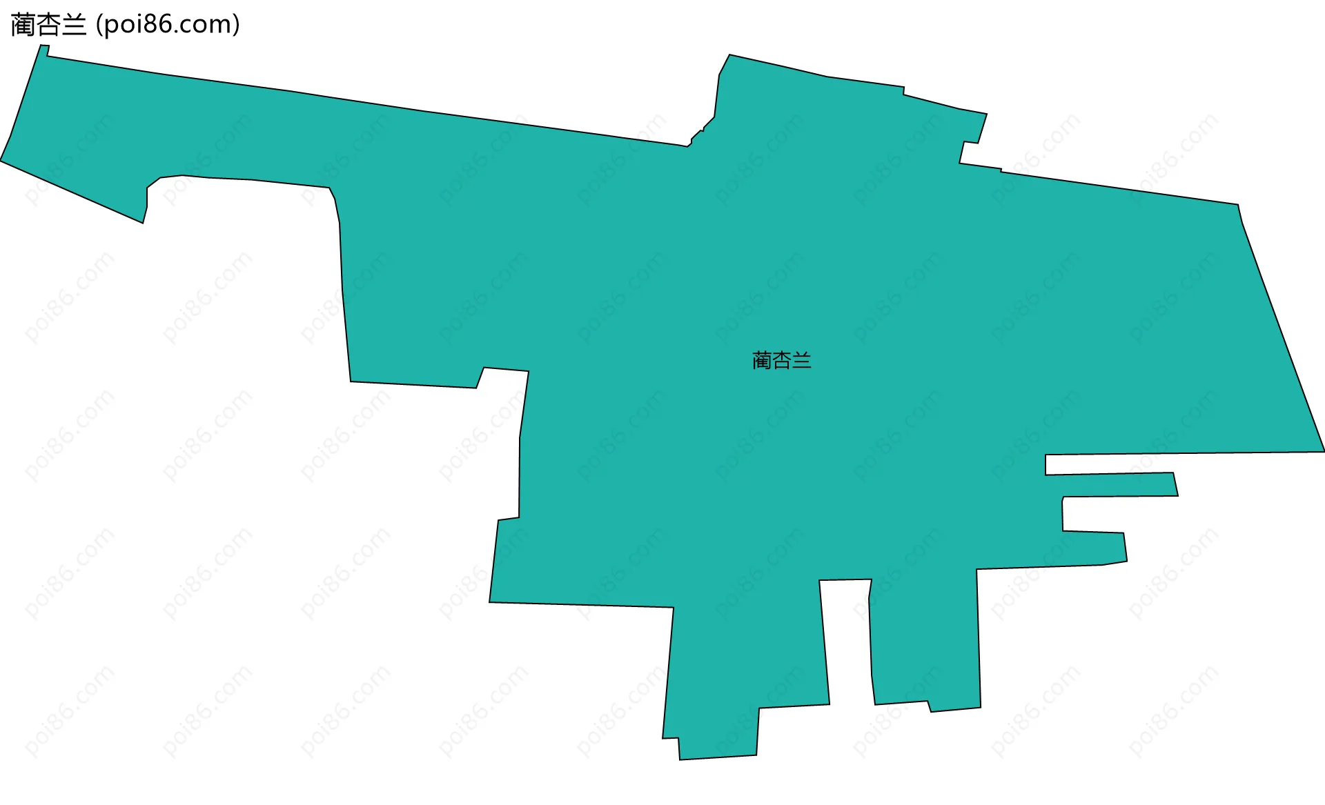 蔺杏兰边界地图