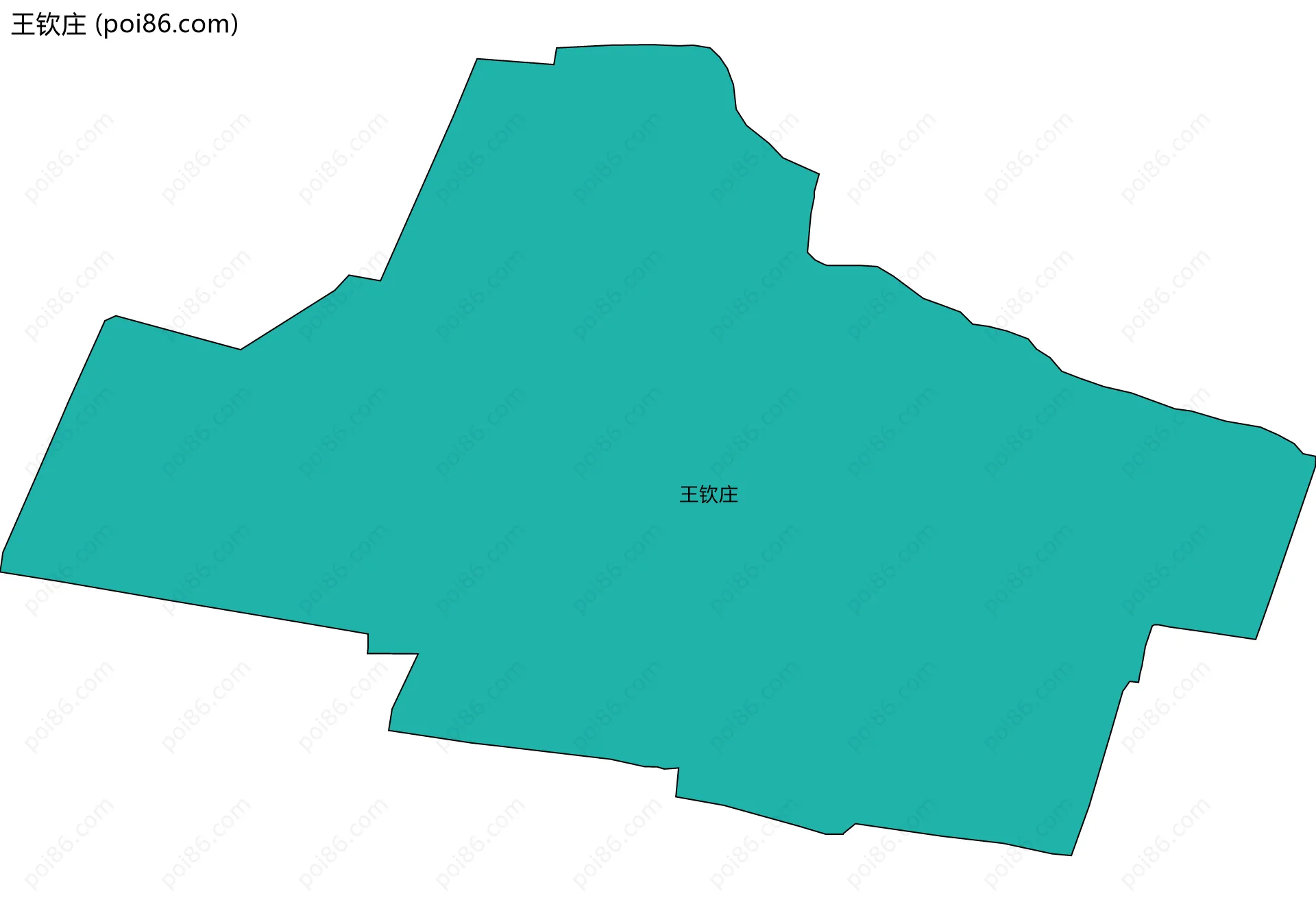 王钦庄边界地图