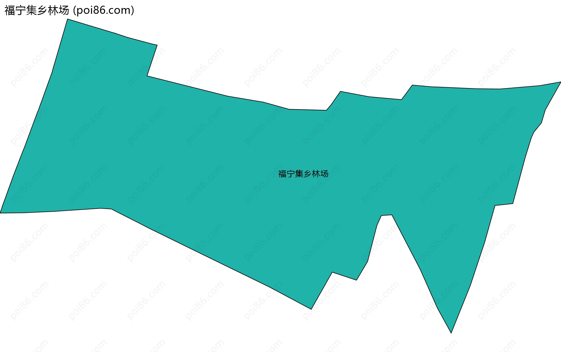 福宁集乡林场边界地图