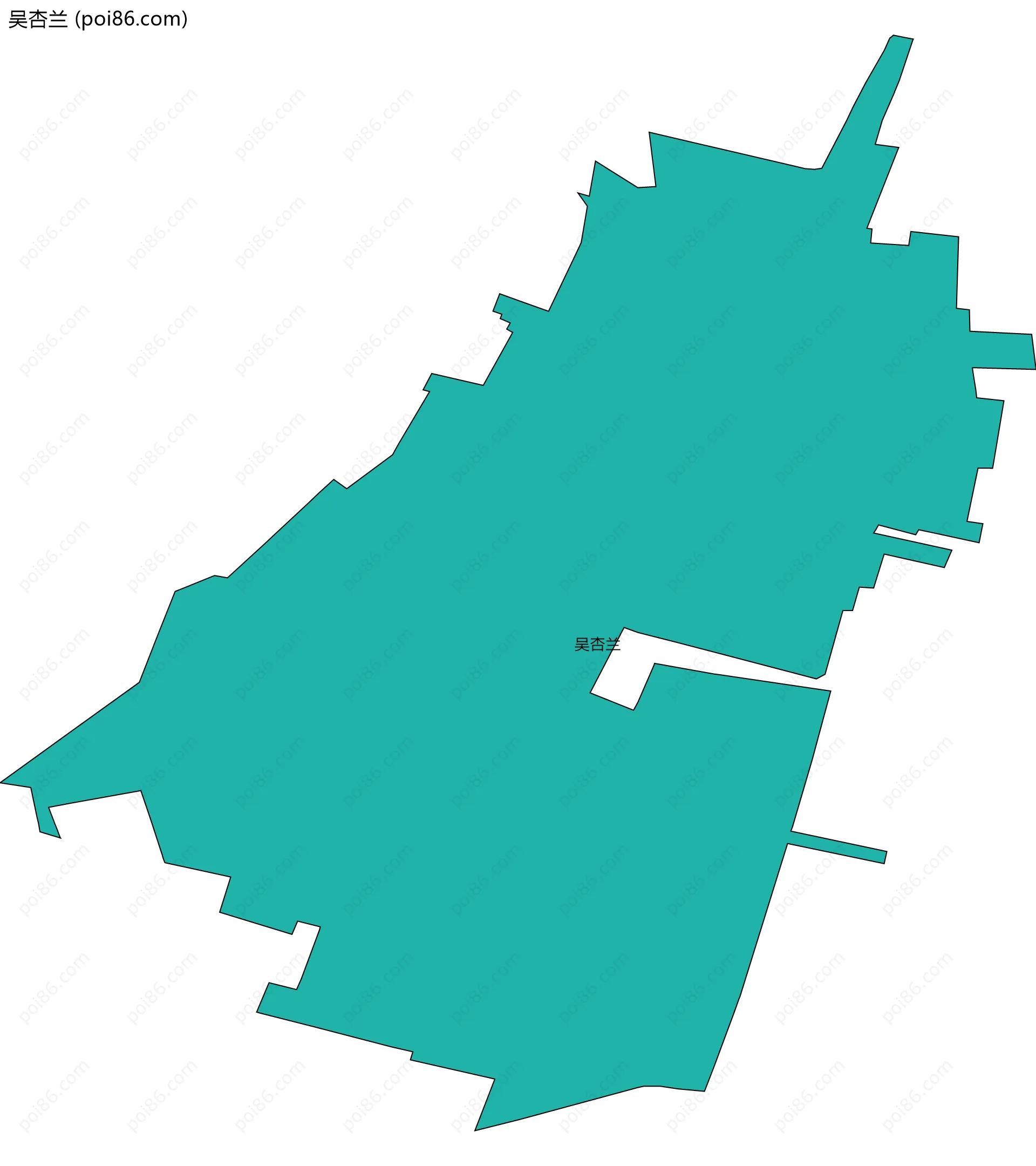 吴杏兰边界地图