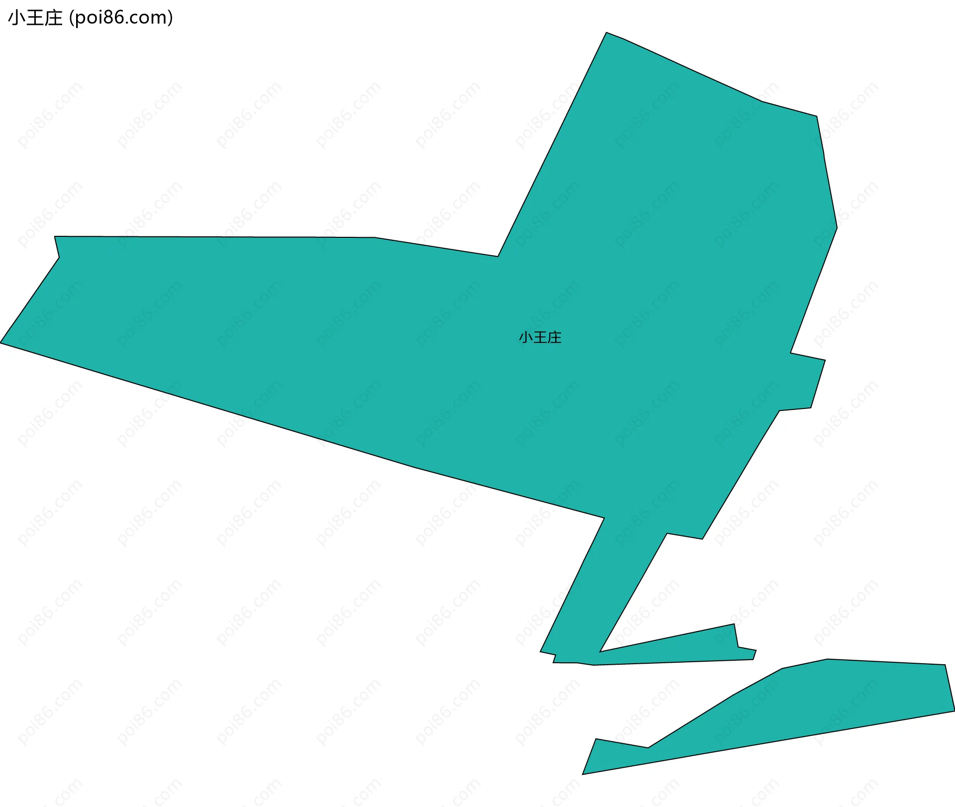 小王庄边界地图