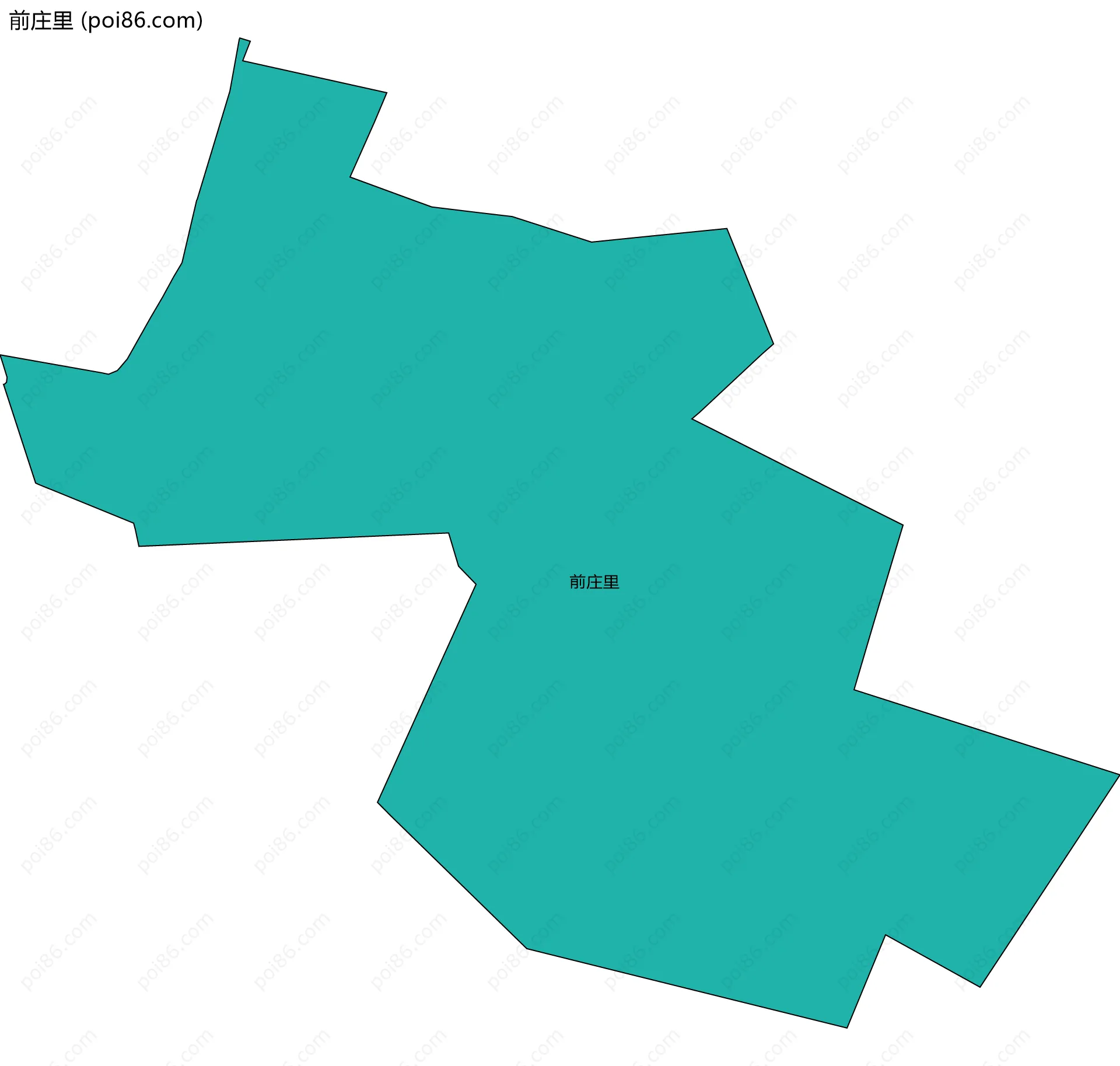 前庄里边界地图