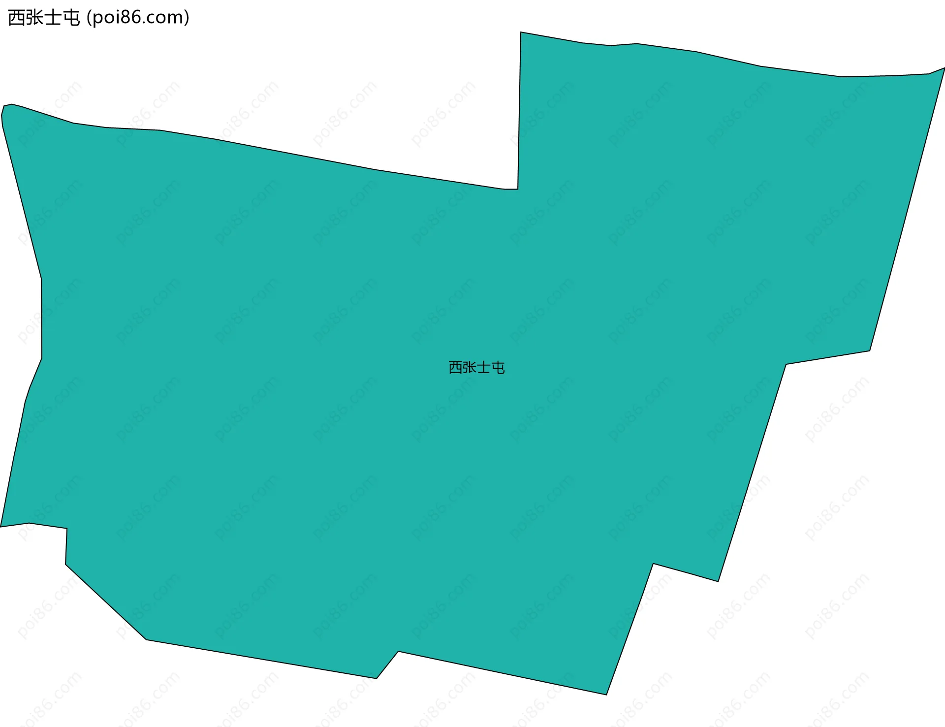 西张士屯边界地图