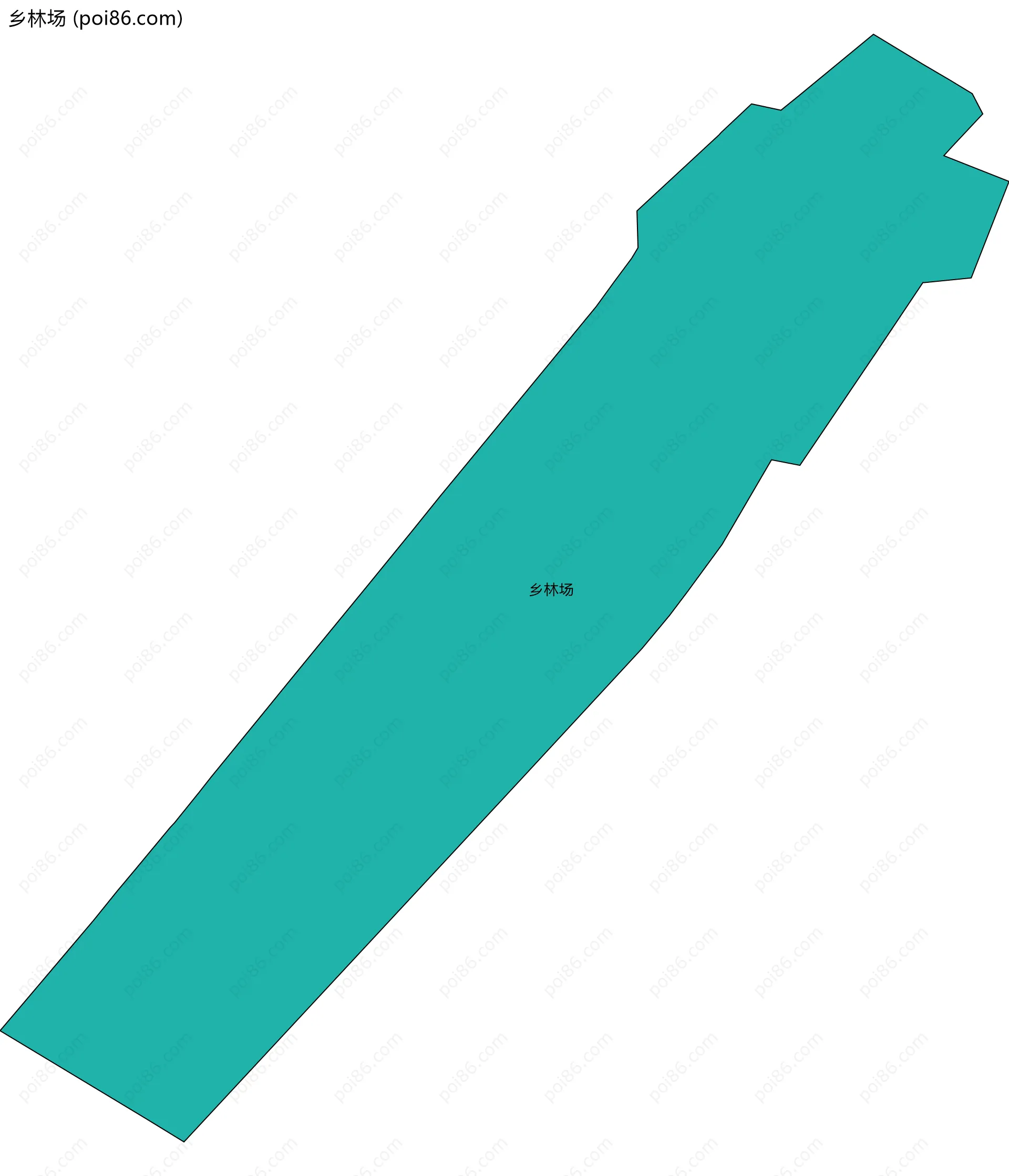 乡林场边界地图