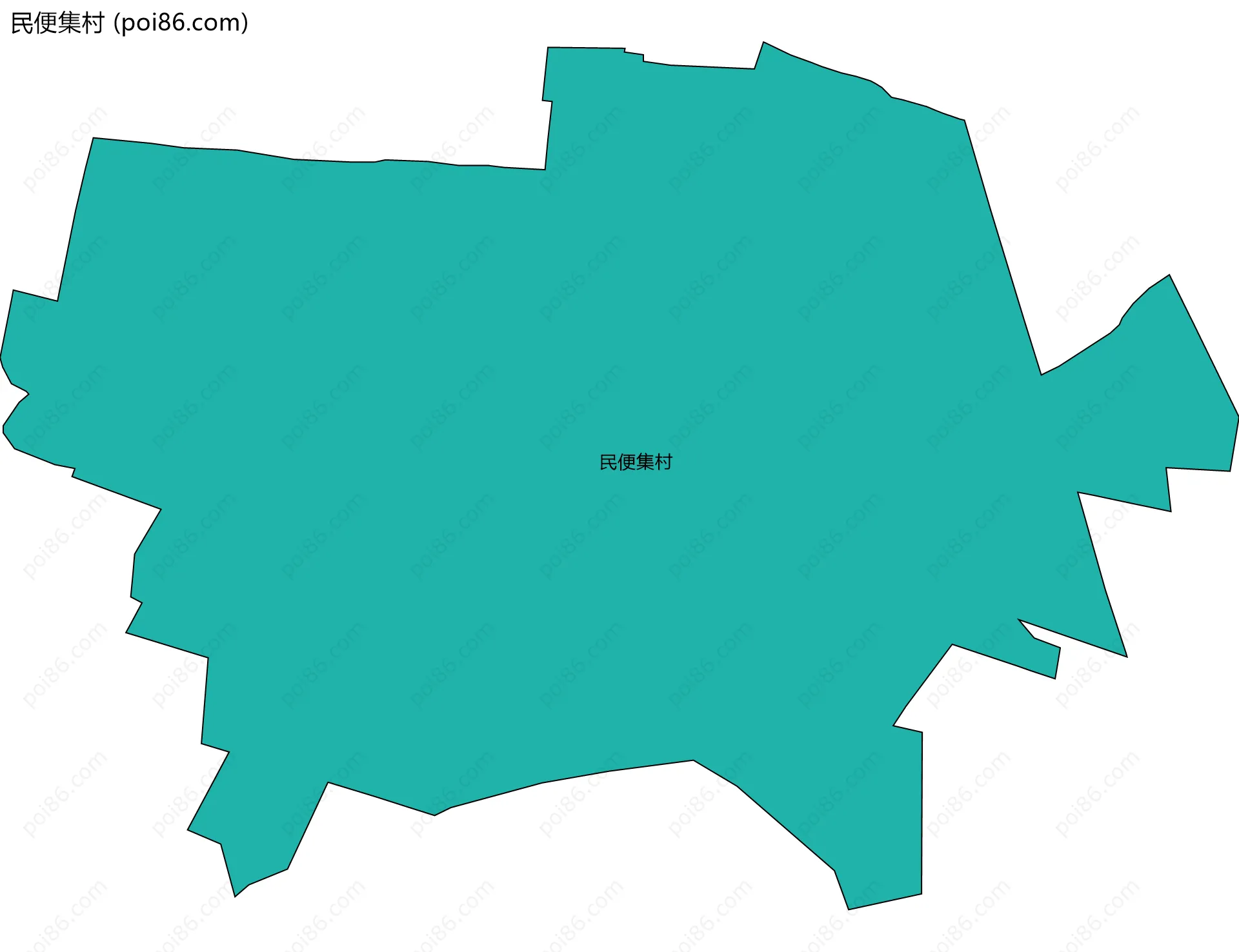 民便集村边界地图