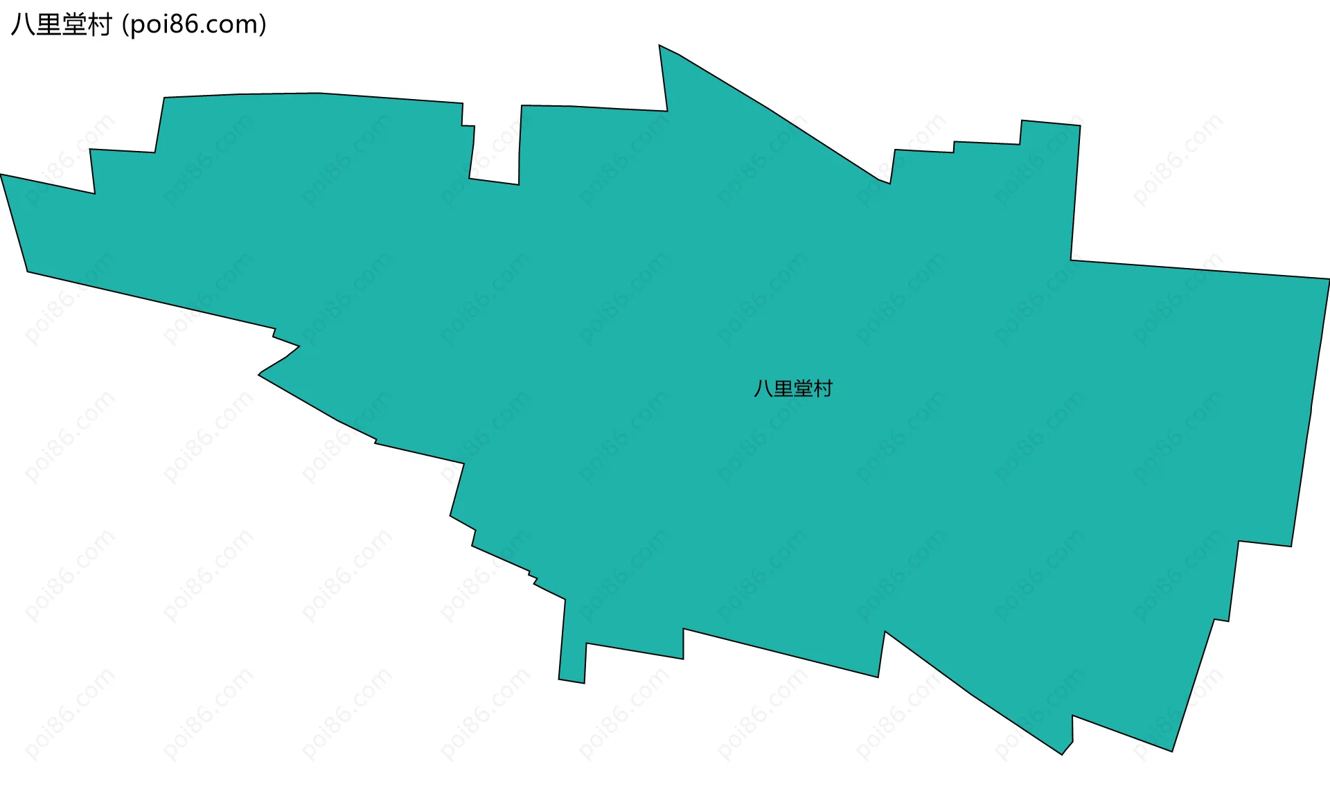 八里堂村边界地图