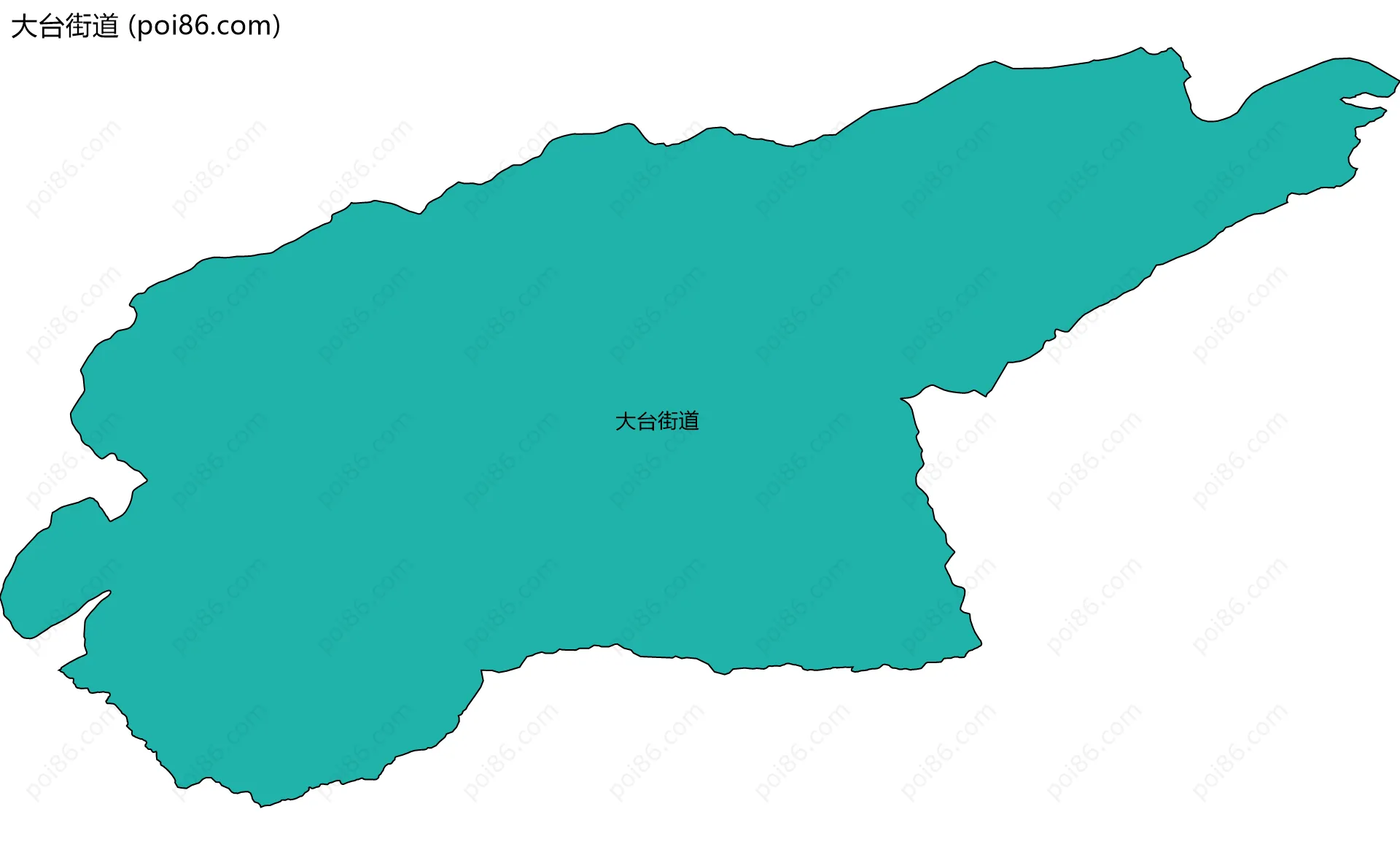 大台街道边界地图