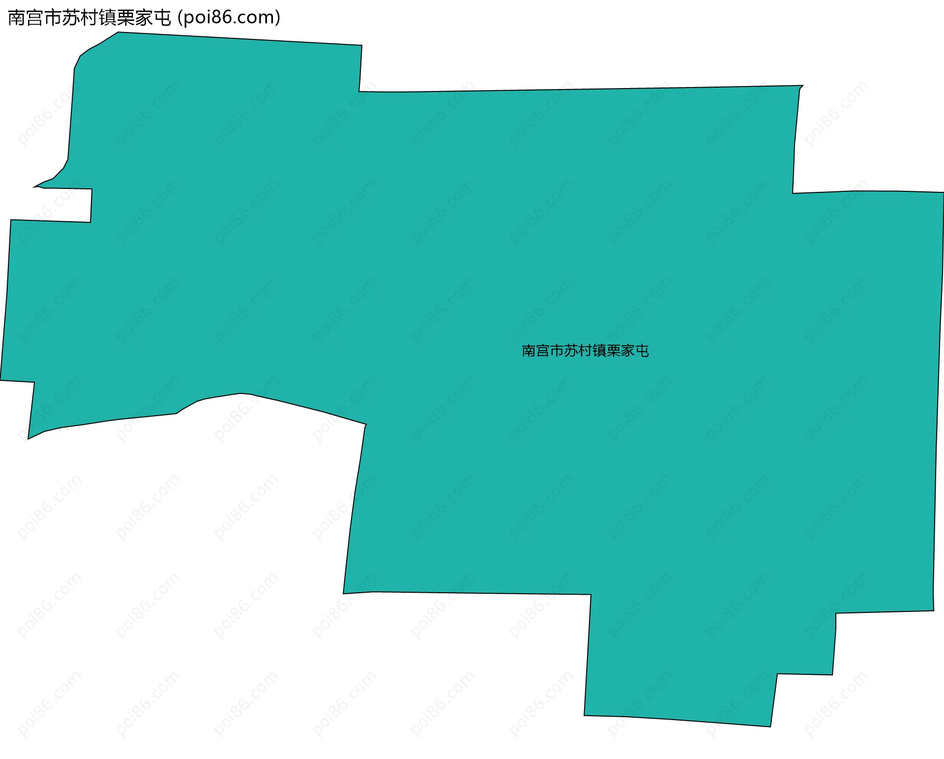 南宫市苏村镇栗家屯边界地图