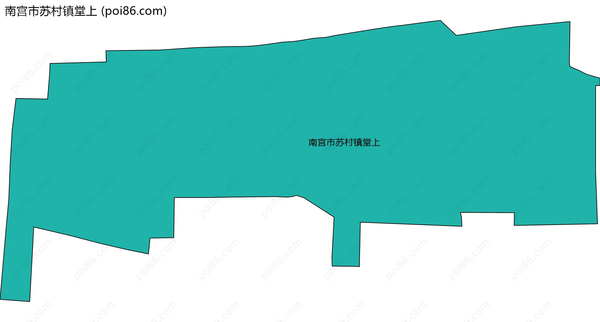 南宫市苏村镇堂上边界地图