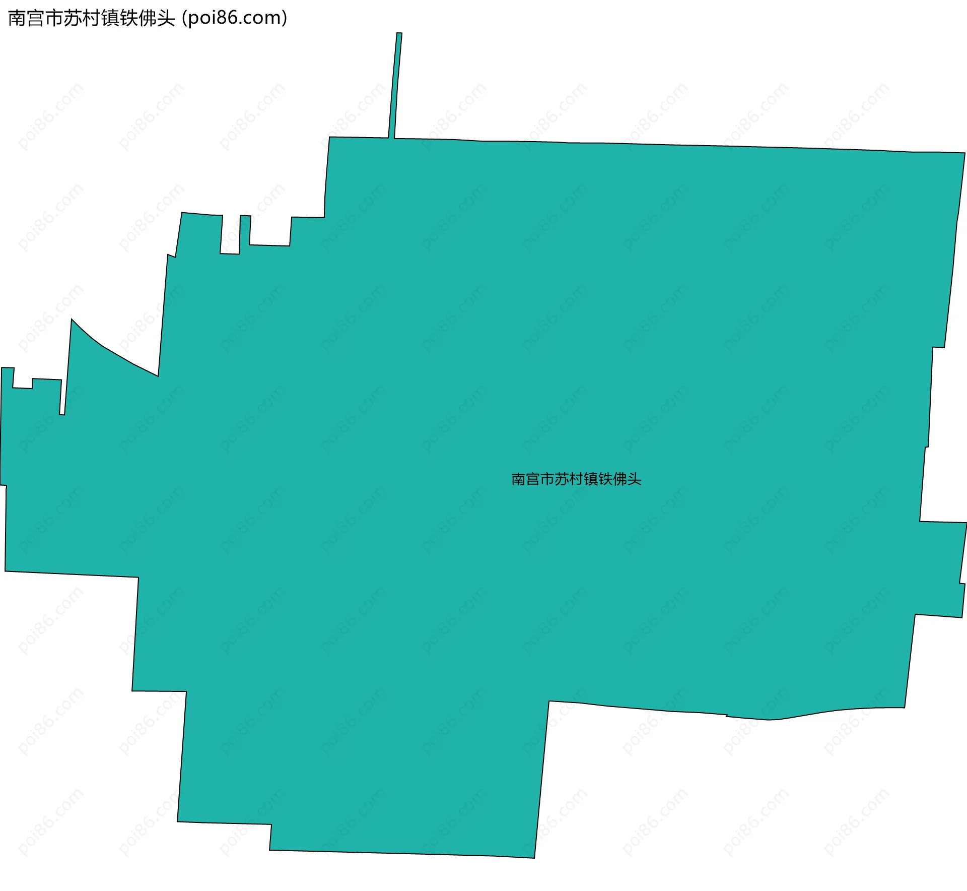 南宫市苏村镇铁佛头边界地图