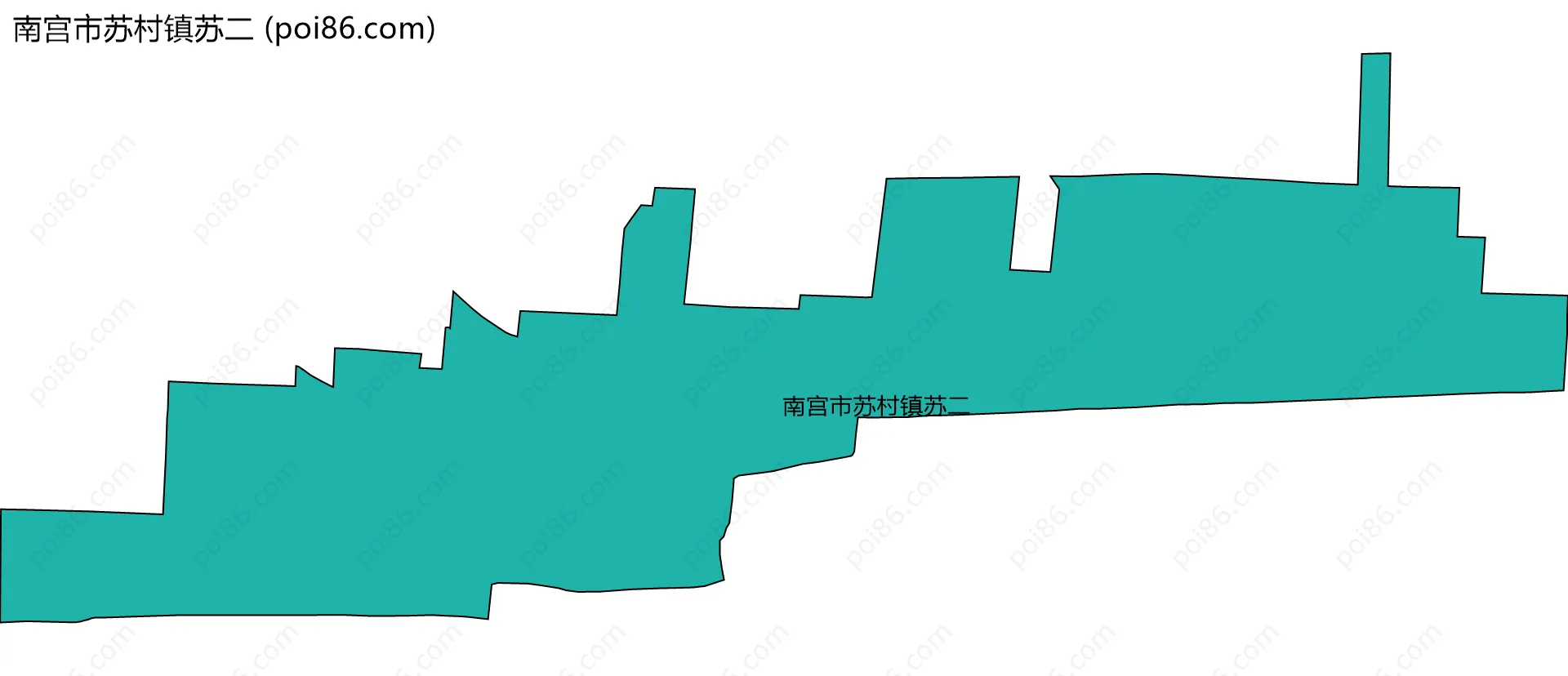 南宫市苏村镇苏二边界地图