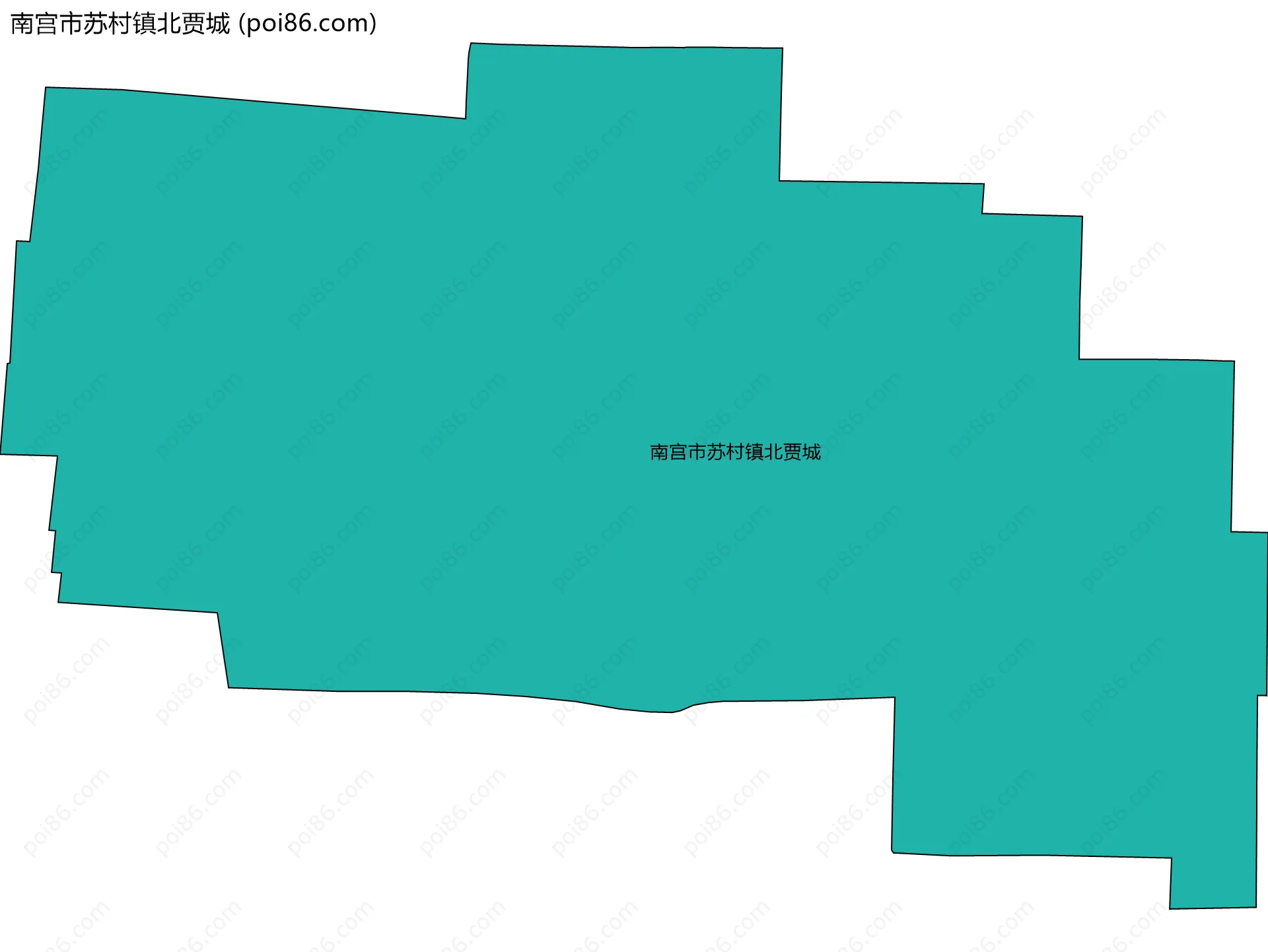 南宫市苏村镇北贾城边界地图