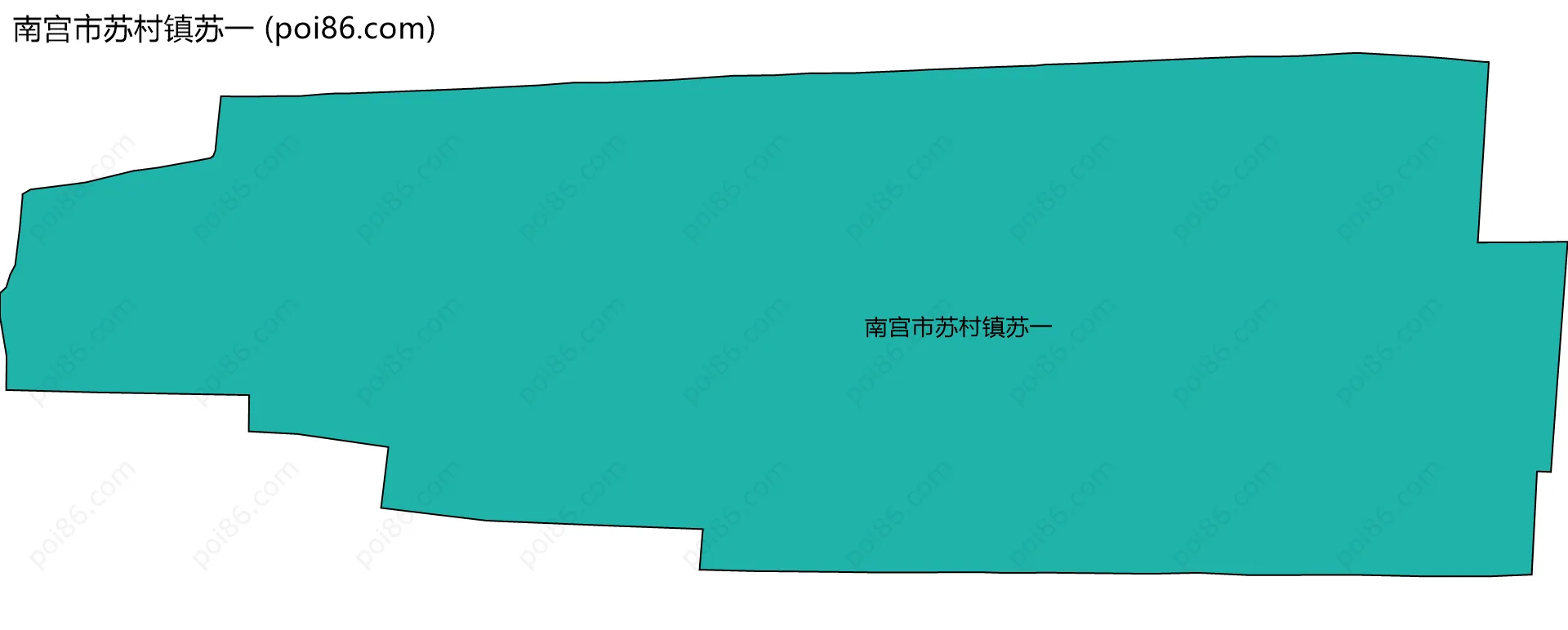 南宫市苏村镇苏一边界地图
