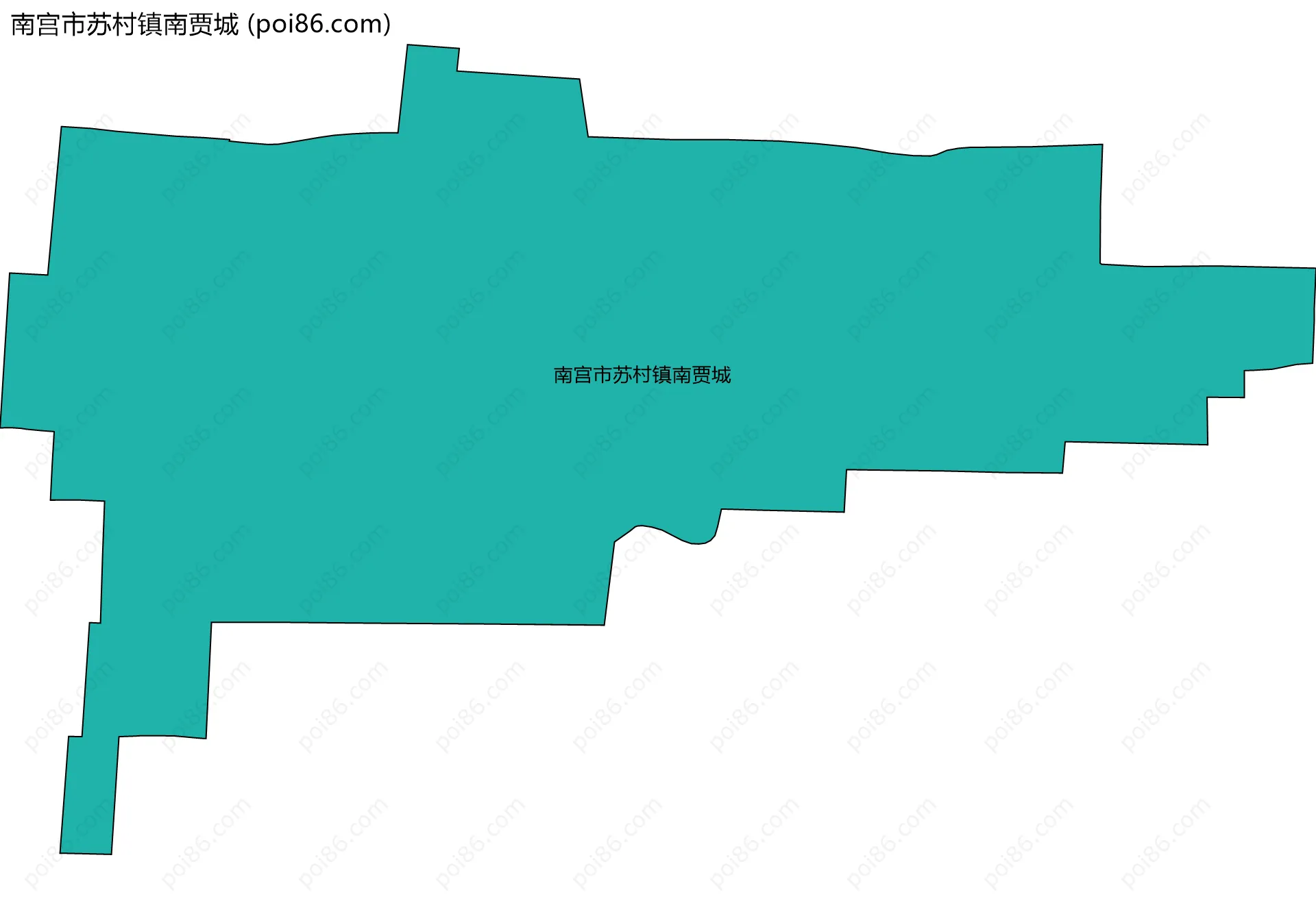 南宫市苏村镇南贾城边界地图