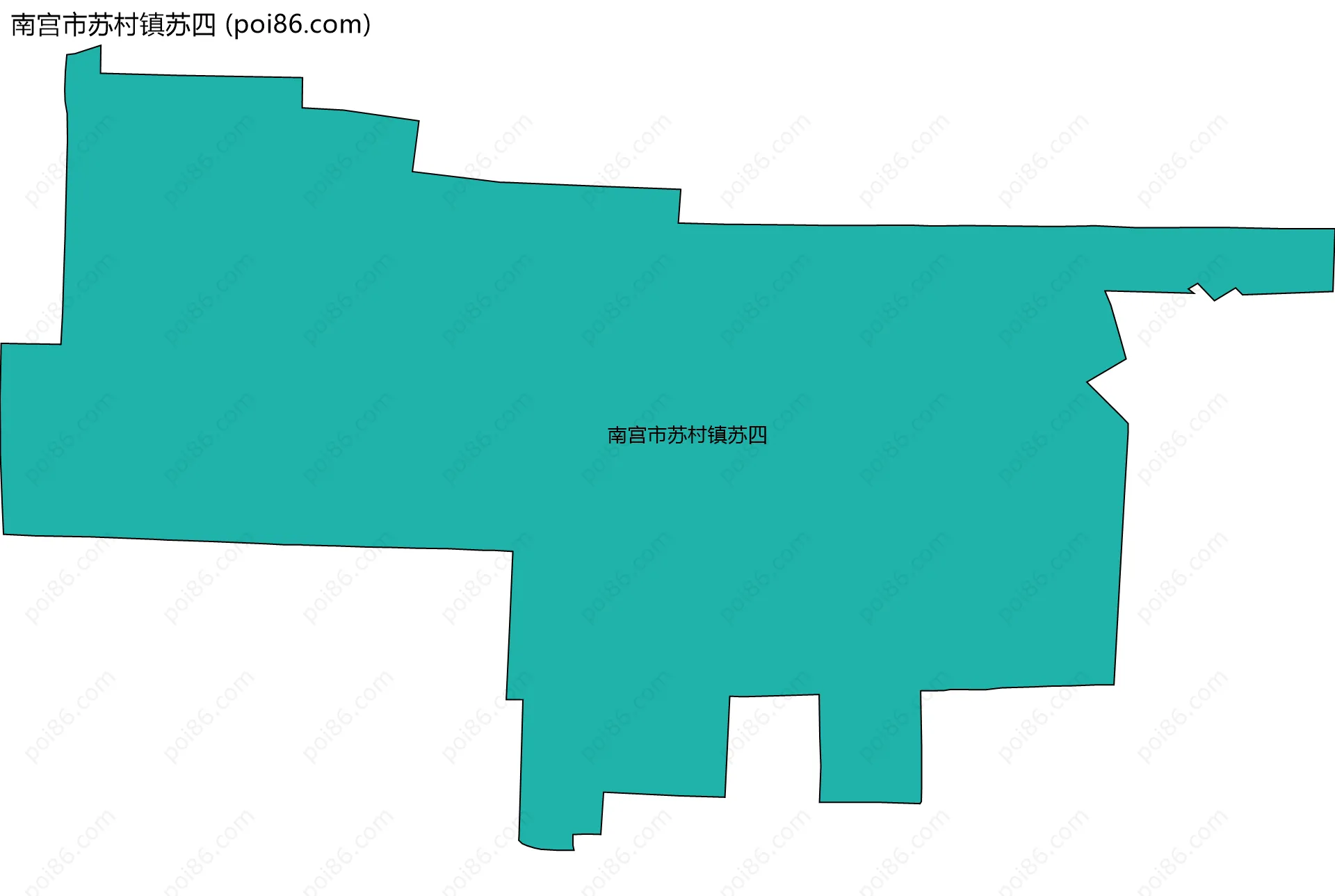 南宫市苏村镇苏四边界地图