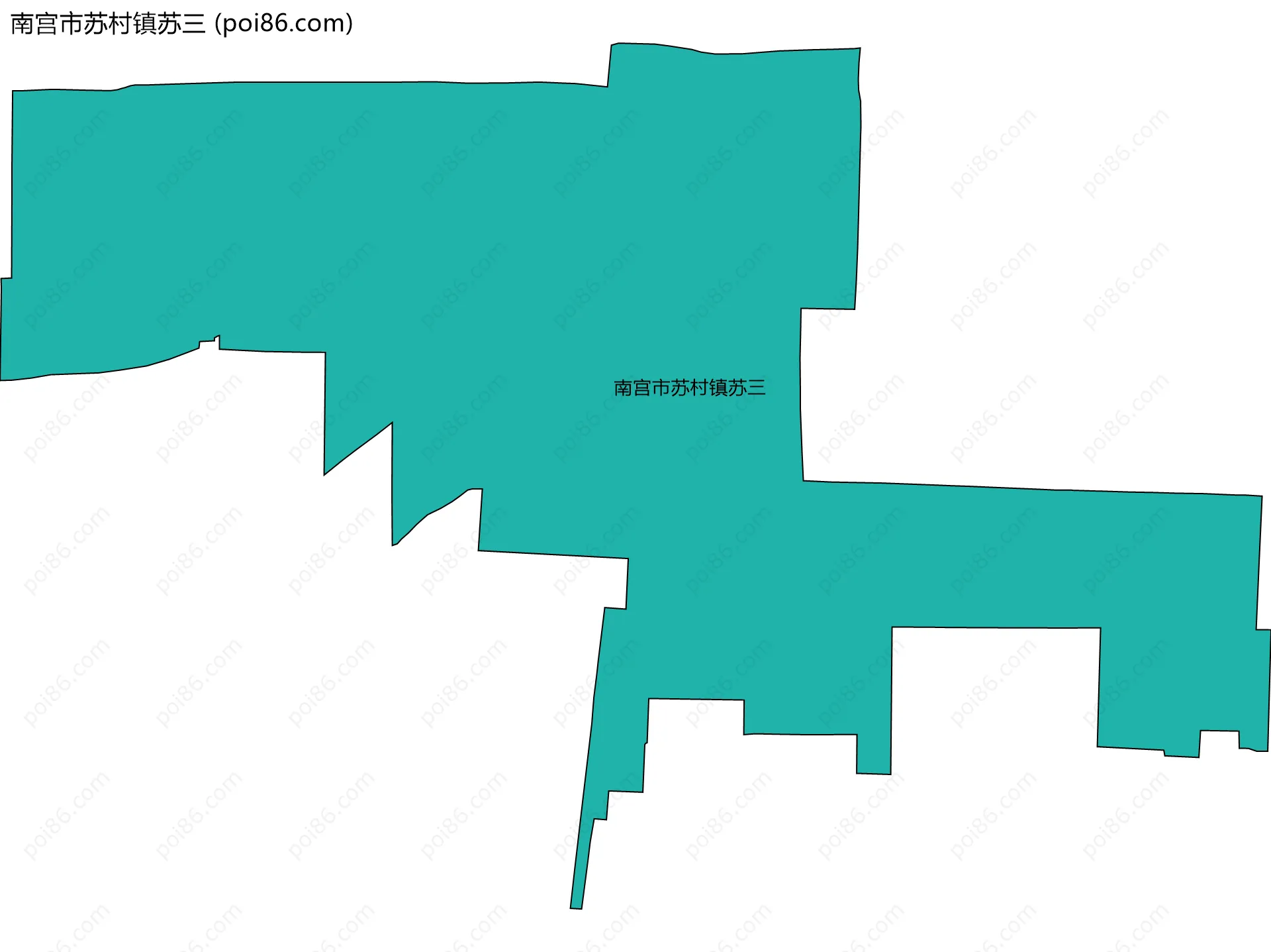 南宫市苏村镇苏三边界地图