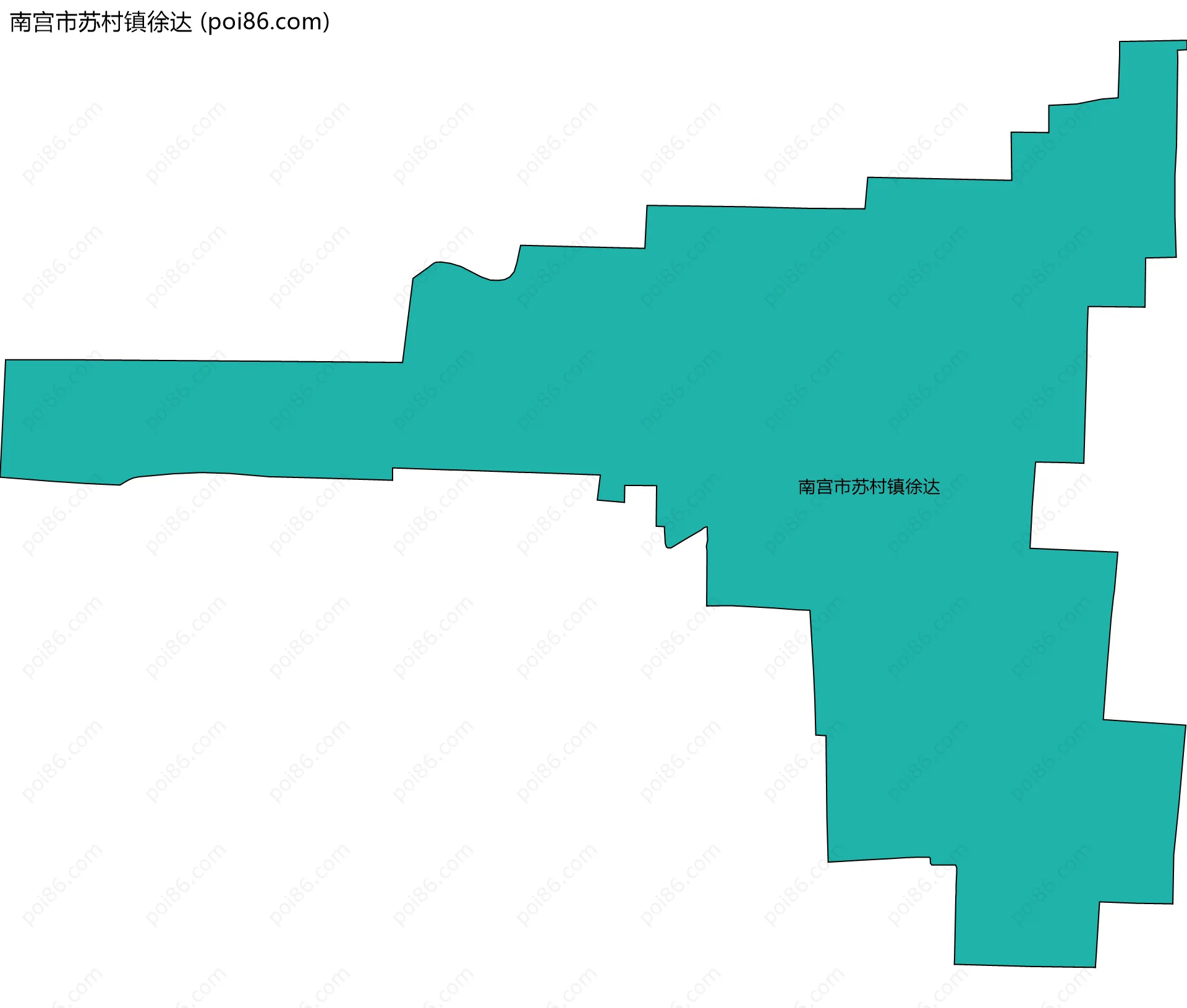 南宫市苏村镇徐达边界地图