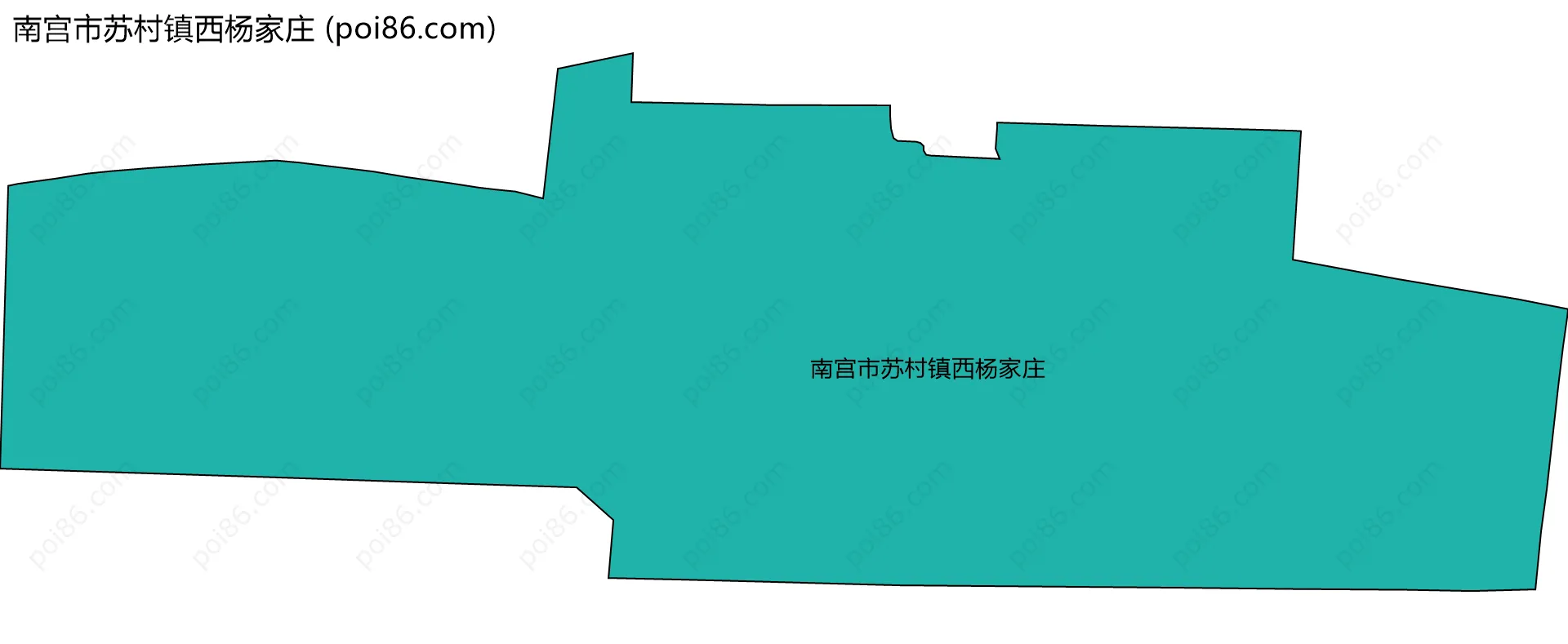 南宫市苏村镇西杨家庄边界地图