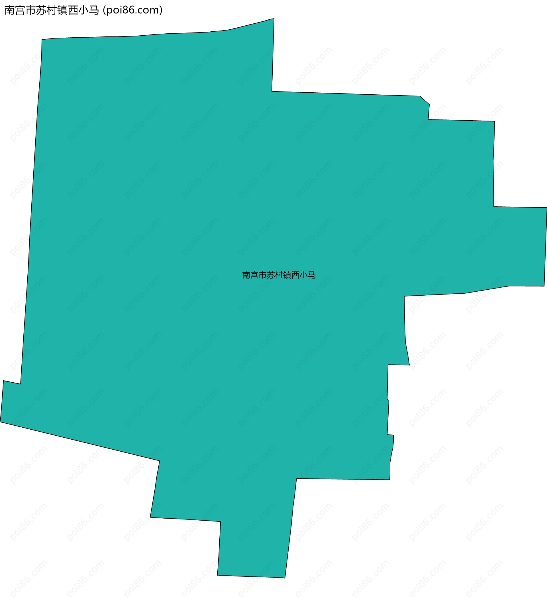 南宫市苏村镇西小马边界地图