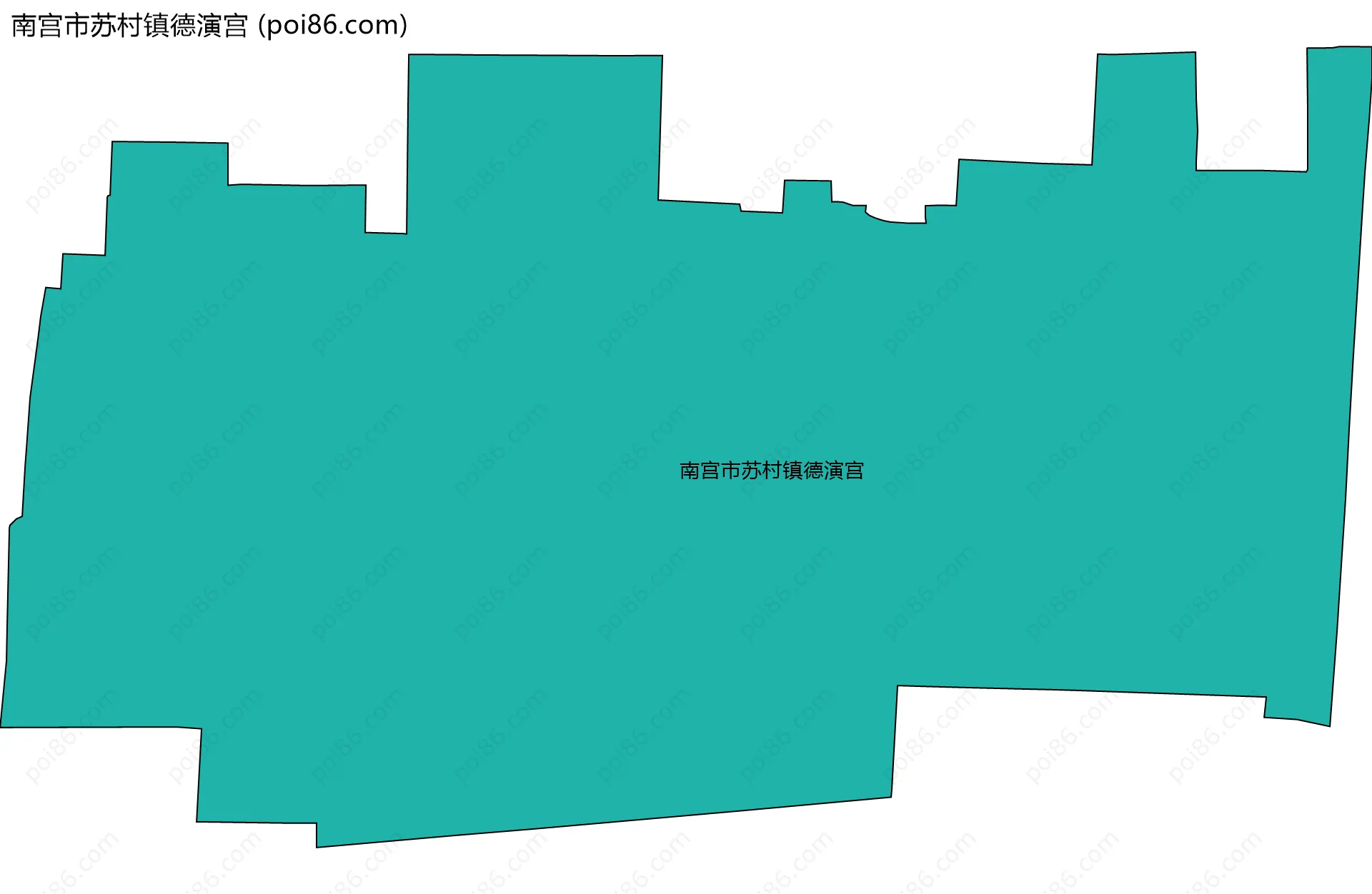 南宫市苏村镇德演宫边界地图
