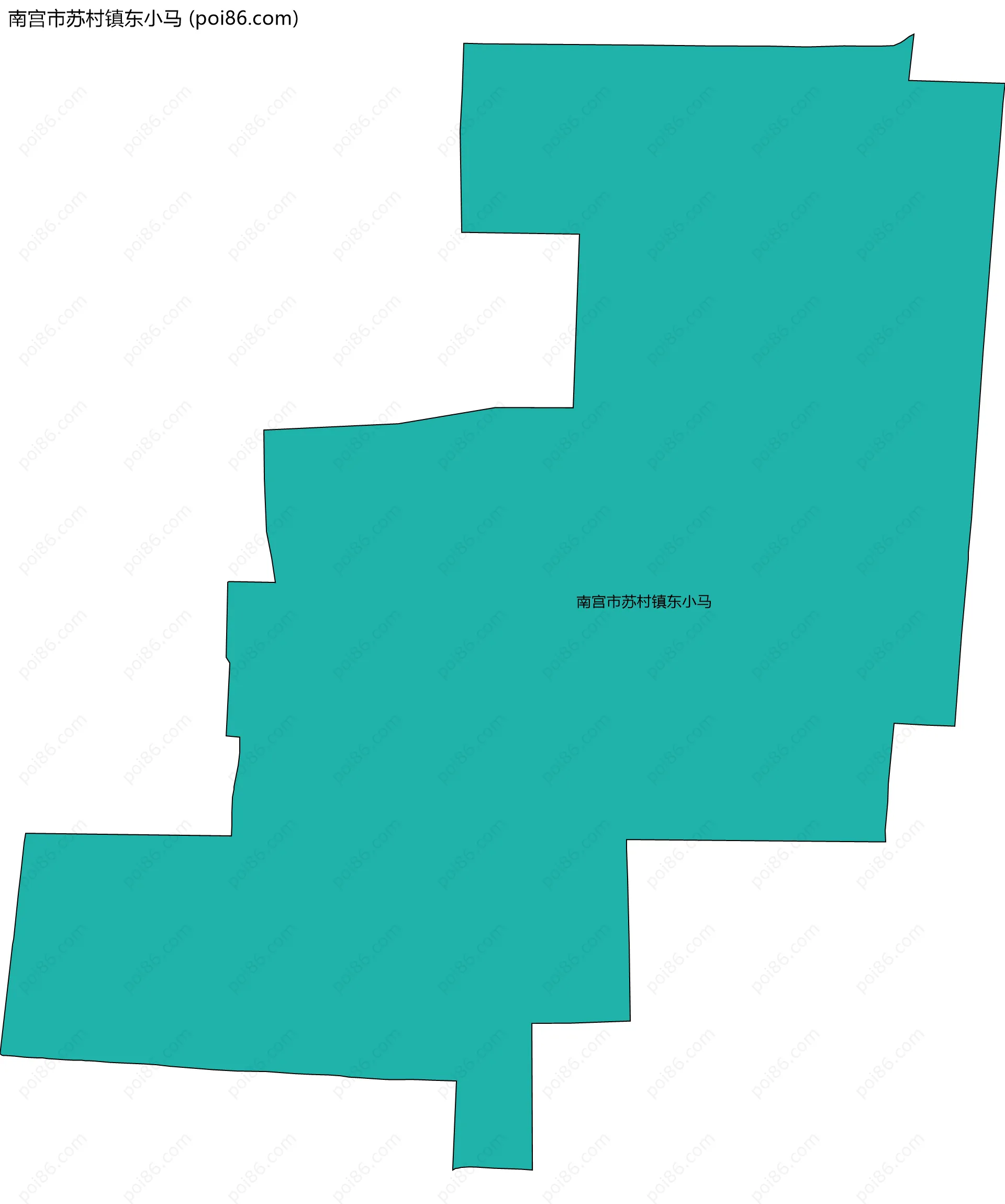 南宫市苏村镇东小马边界地图