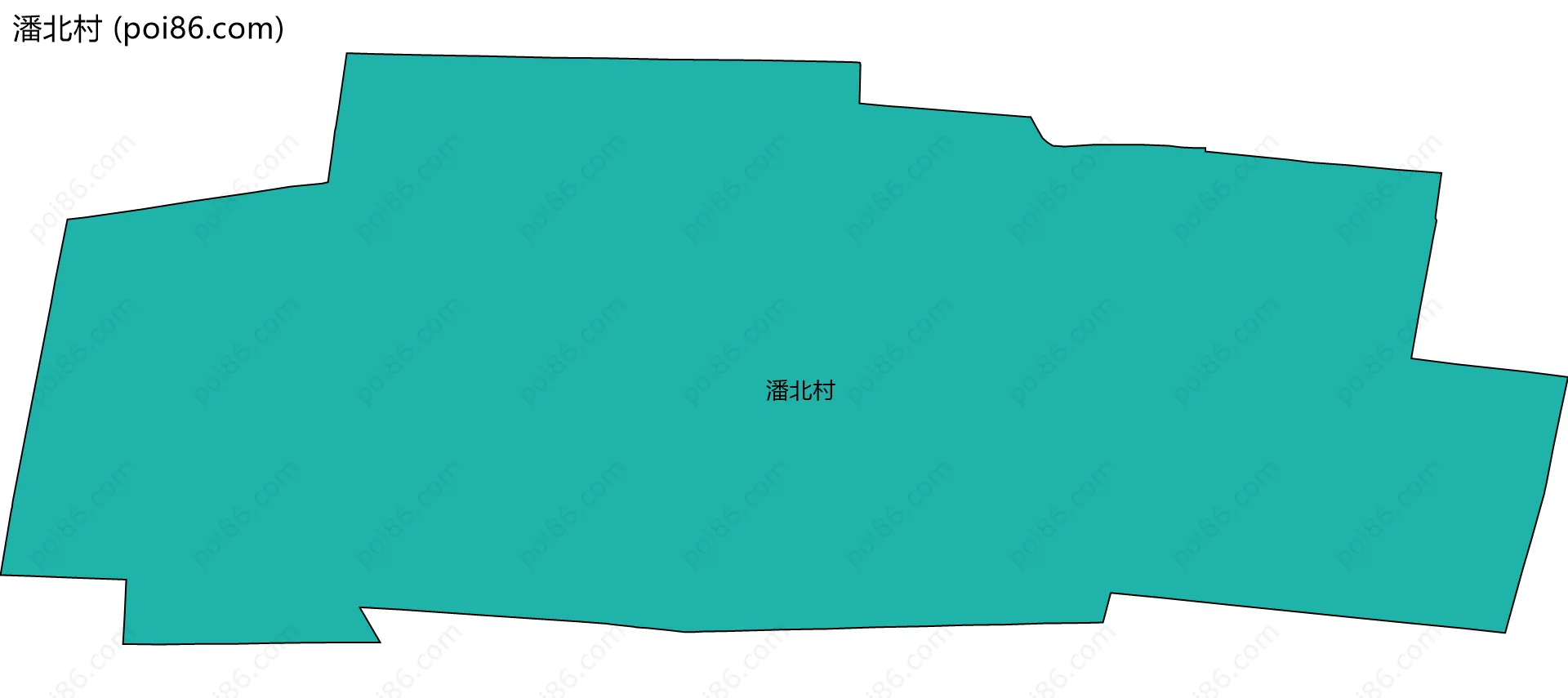 潘北村边界地图