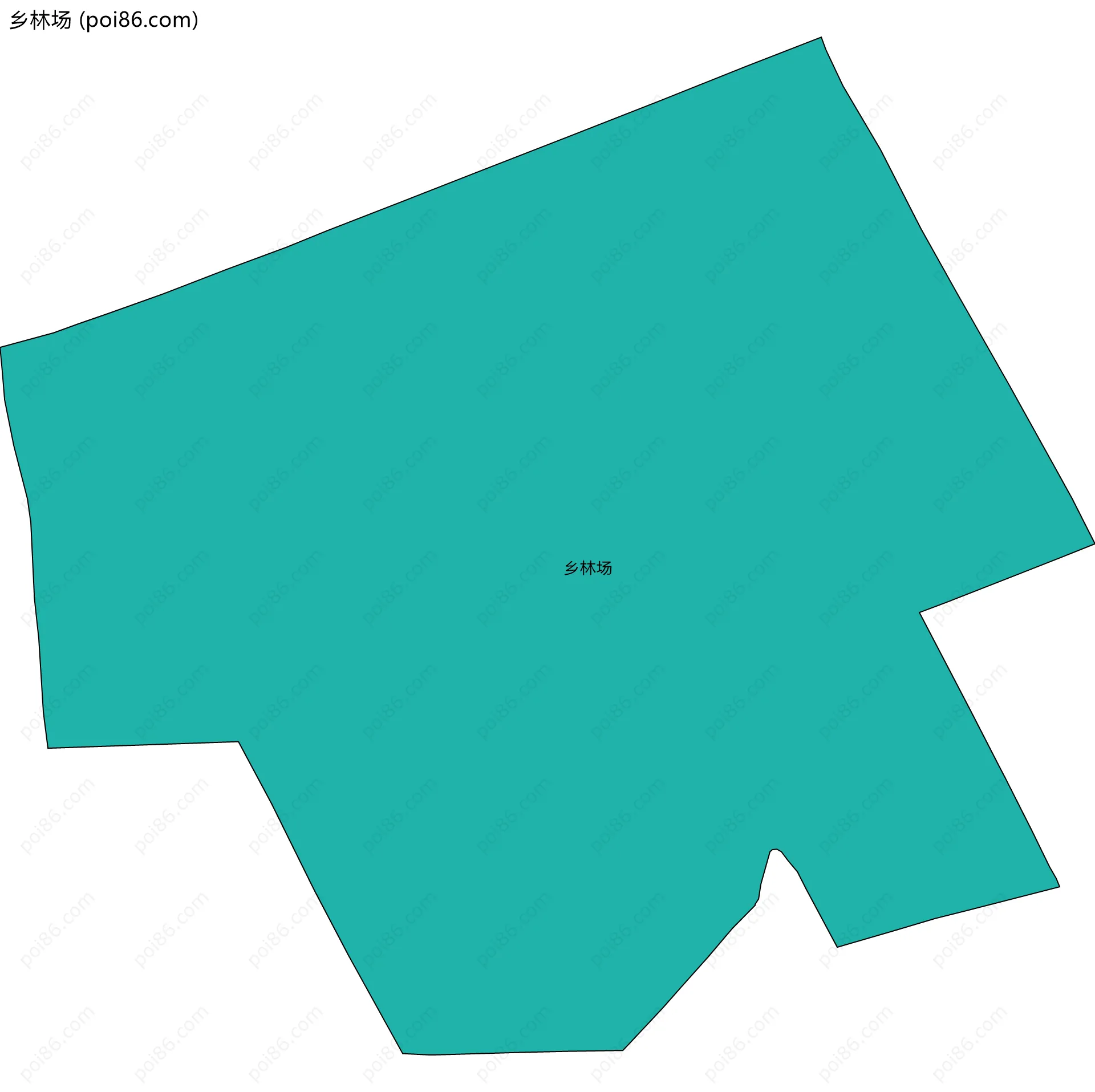 乡林场边界地图