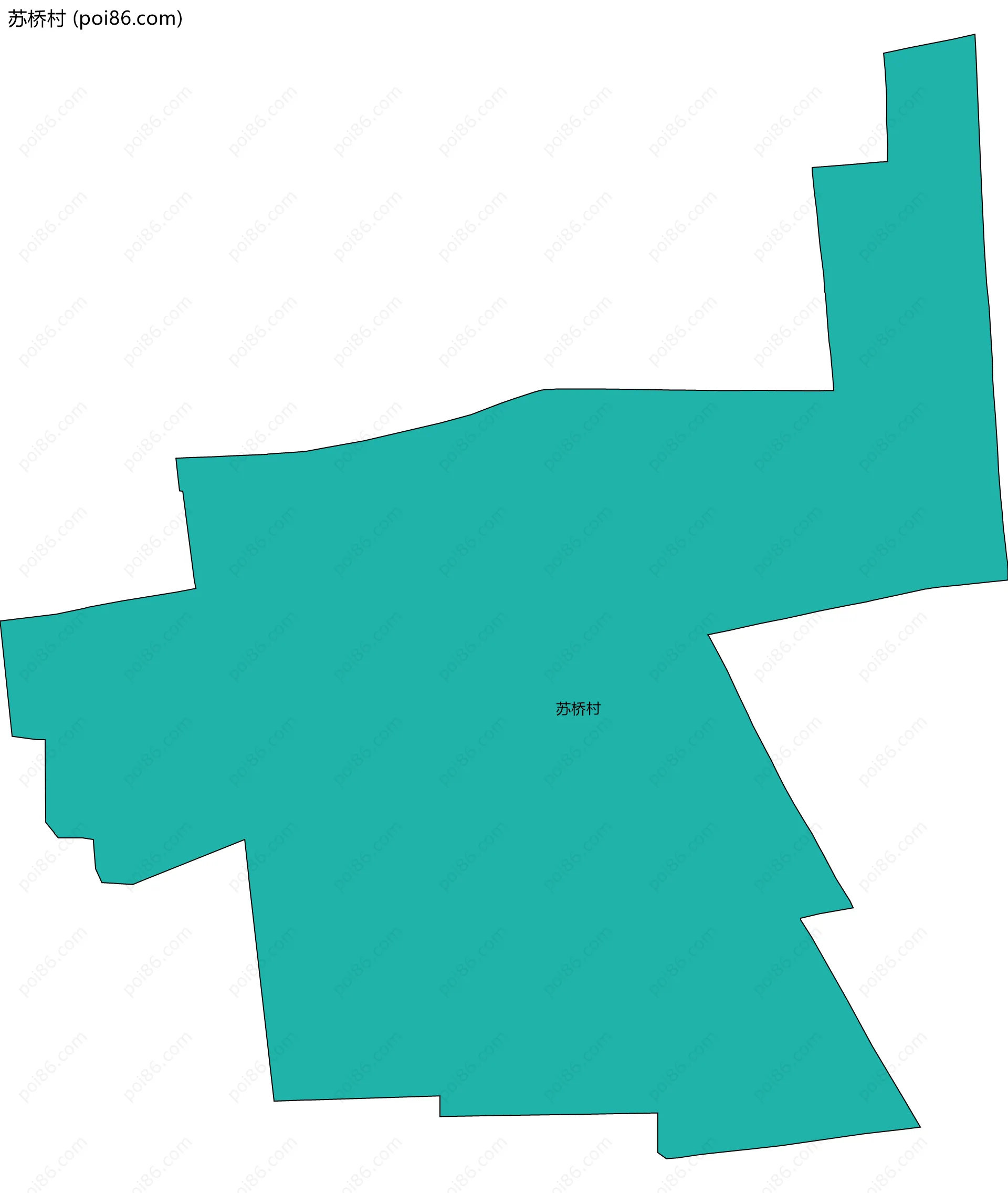 苏桥村边界地图