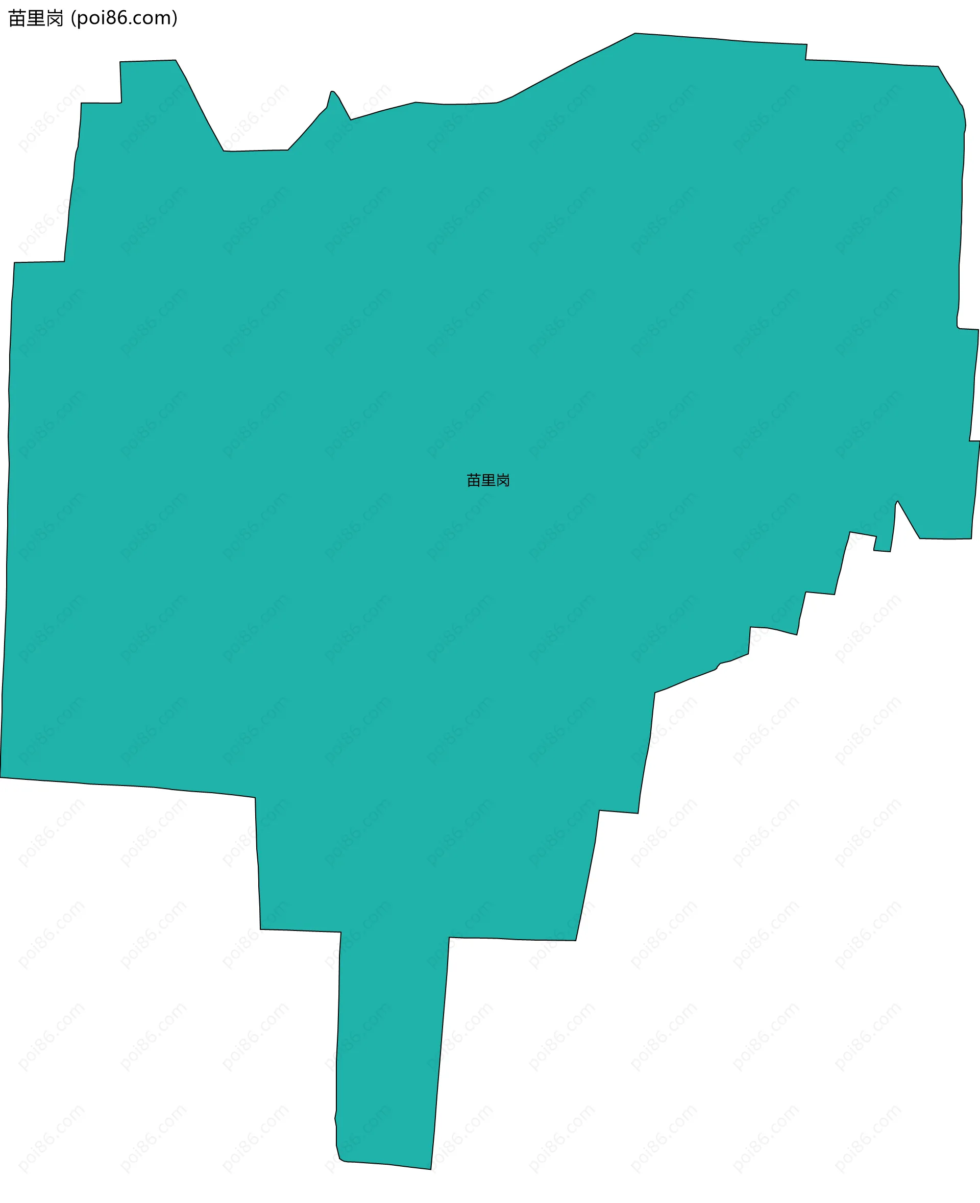 苗里岗边界地图