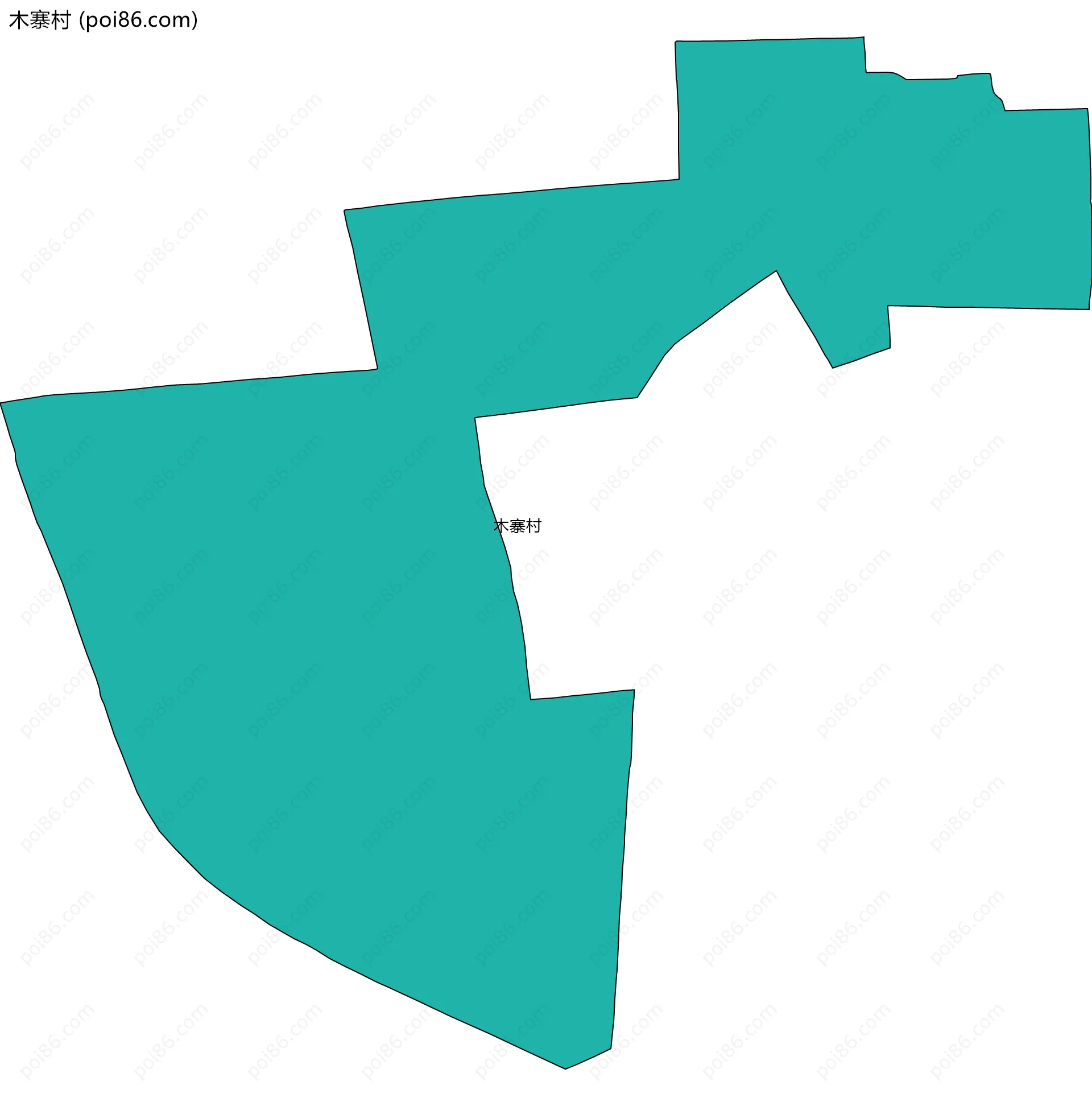 木寨村边界地图