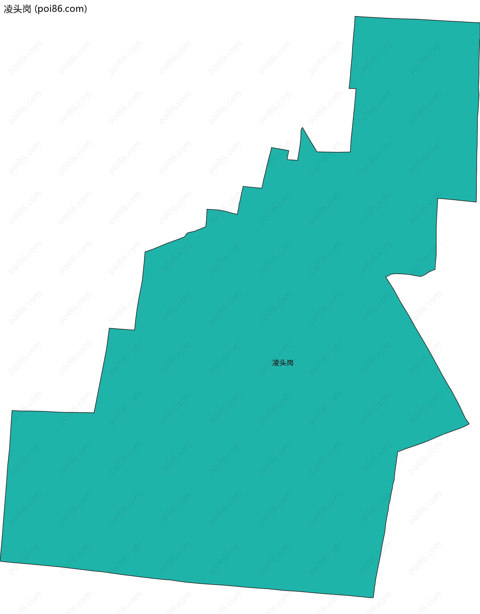 凌头岗边界地图