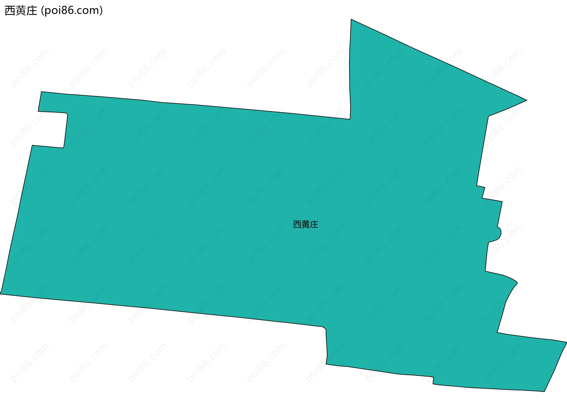西黄庄边界地图
