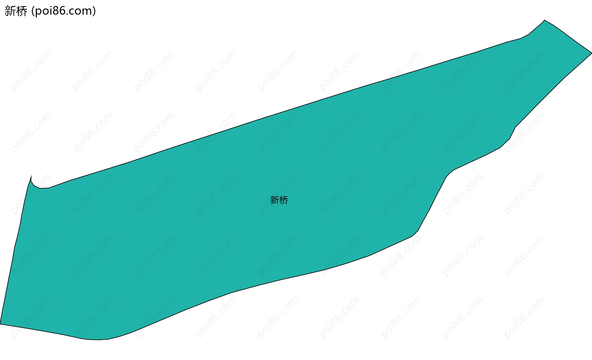 新桥边界地图