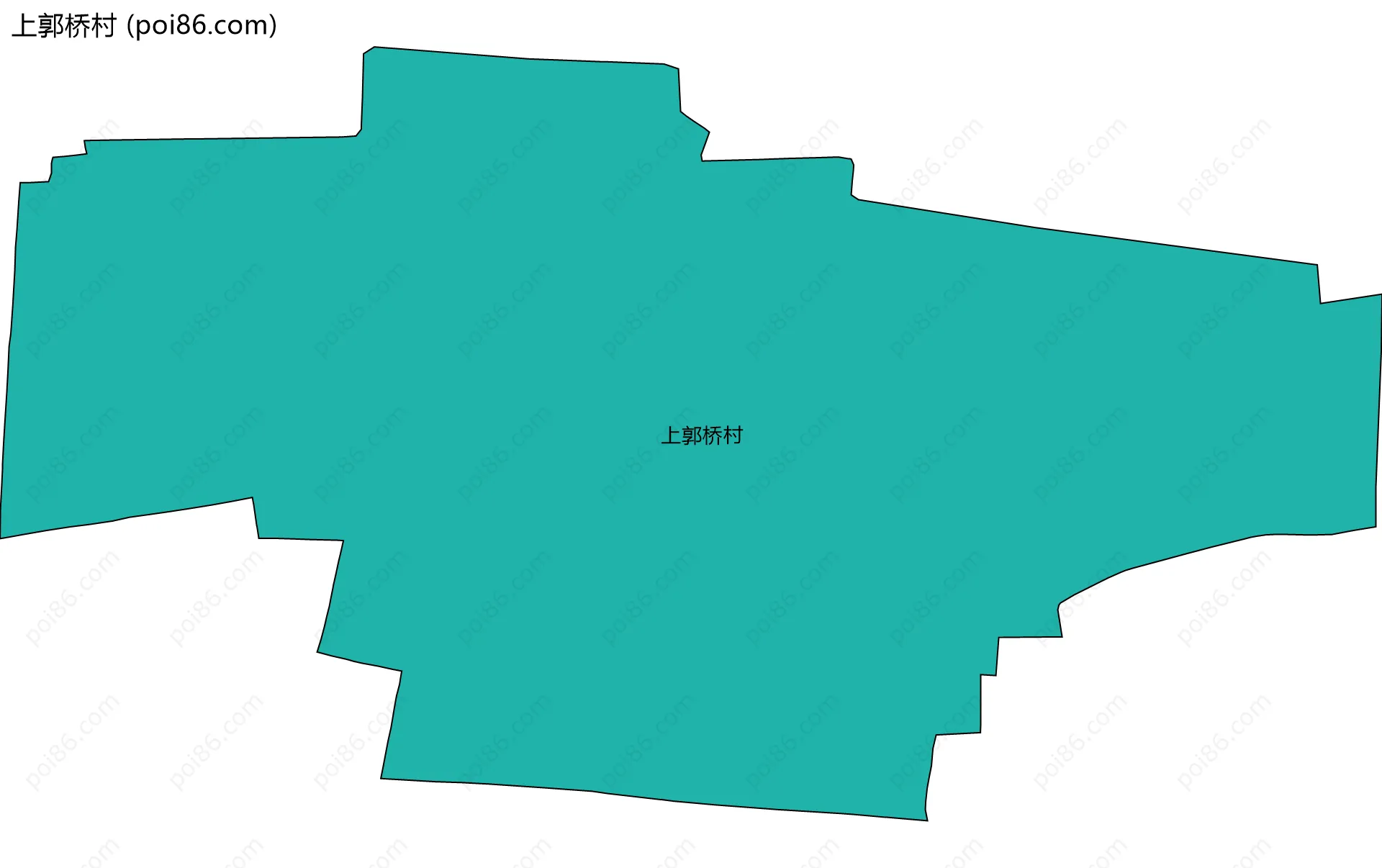 上郭桥村边界地图