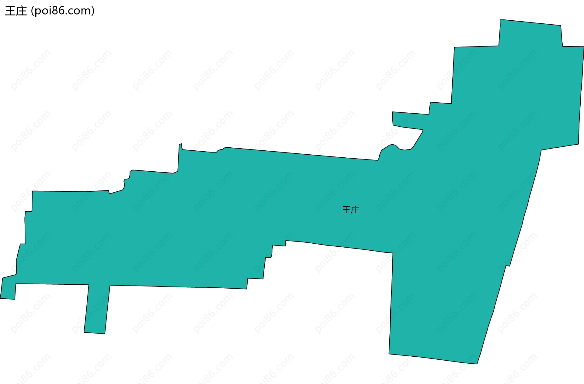 王庄边界地图