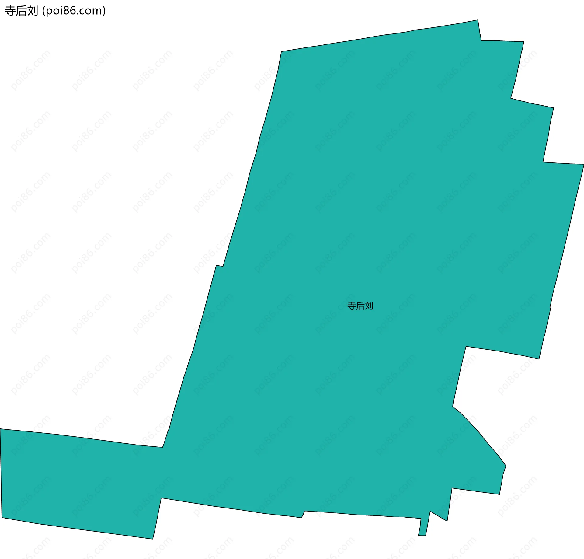 寺后刘边界地图