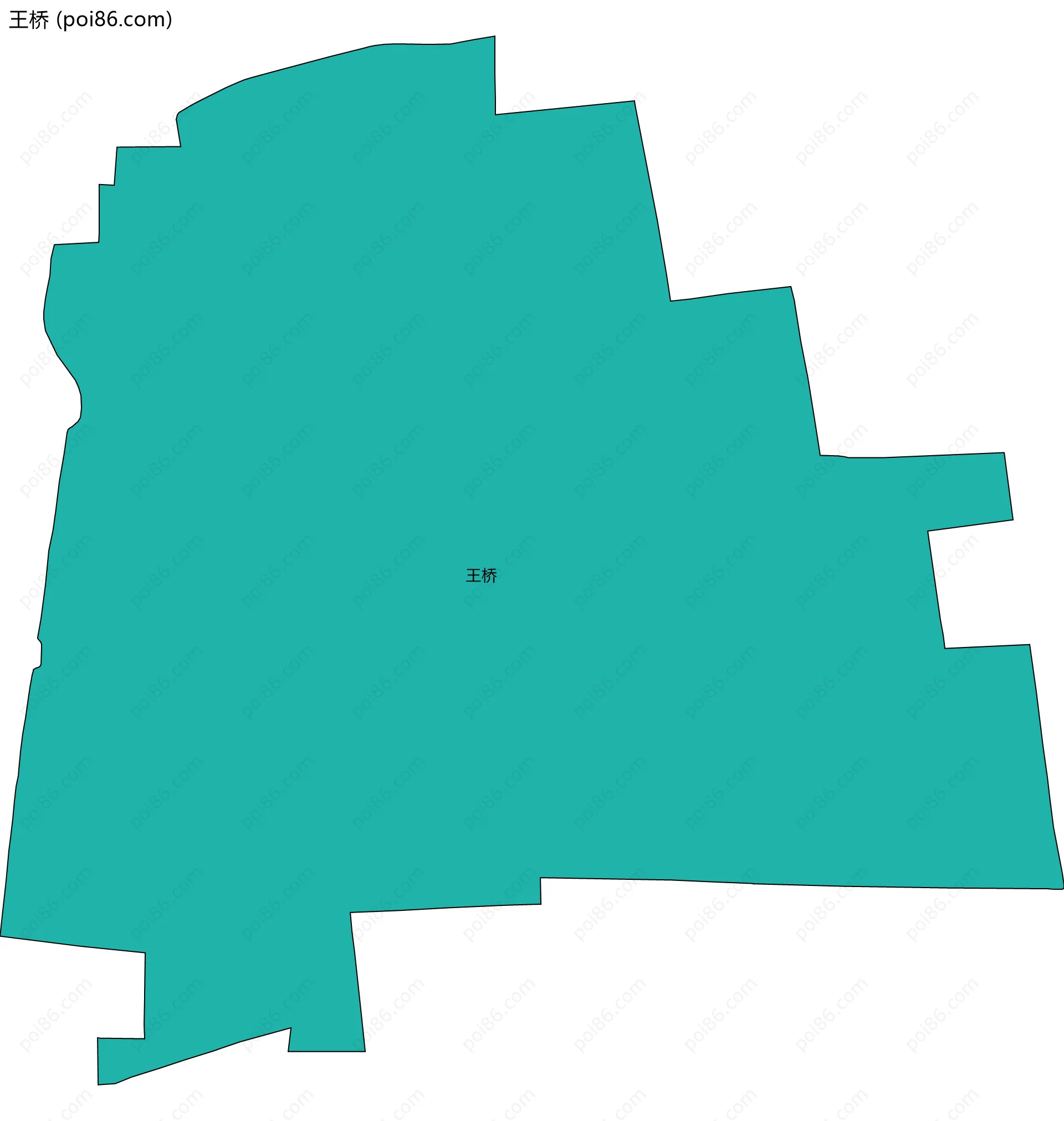 王桥边界地图